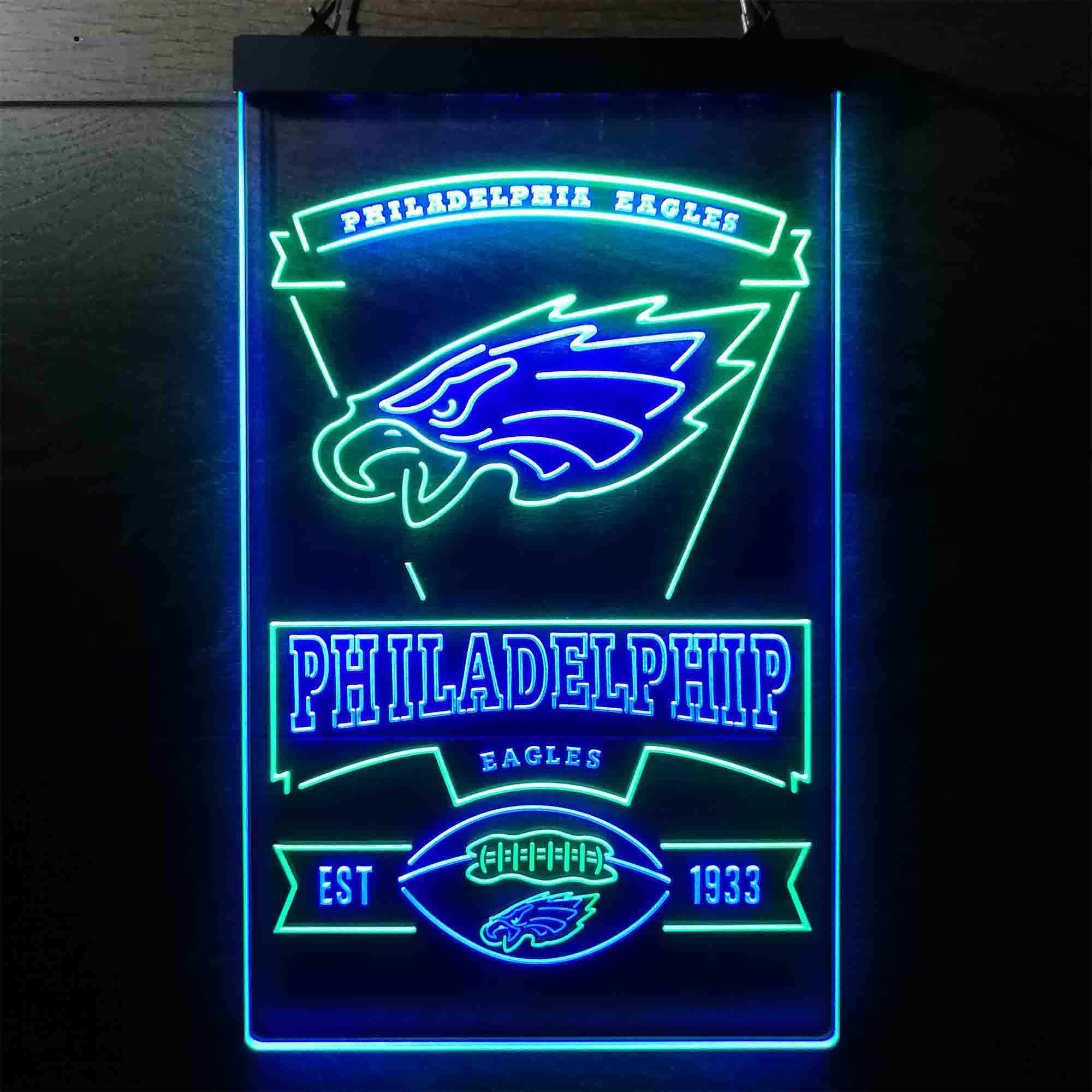 Philadelphia Eagles Est. 1933 LED Neon Sign