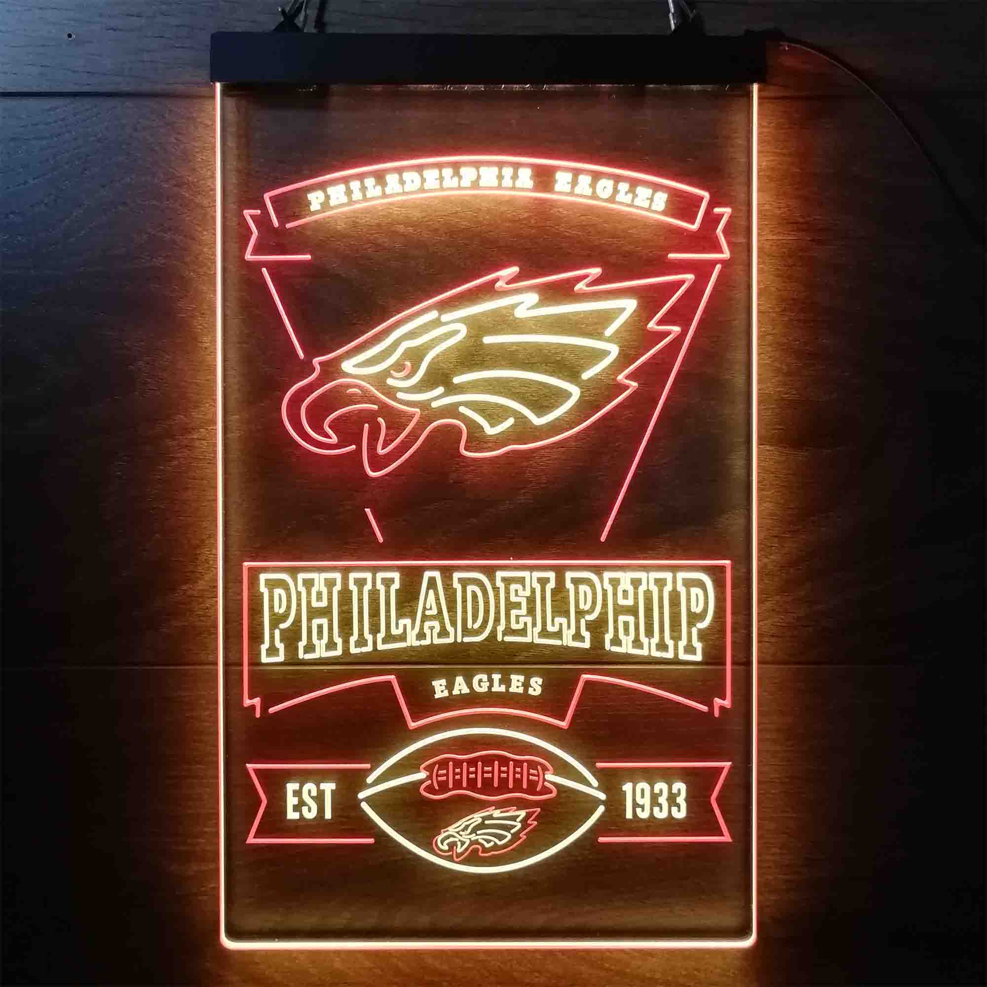 Philadelphia Eagles Est. 1933 LED Neon Sign