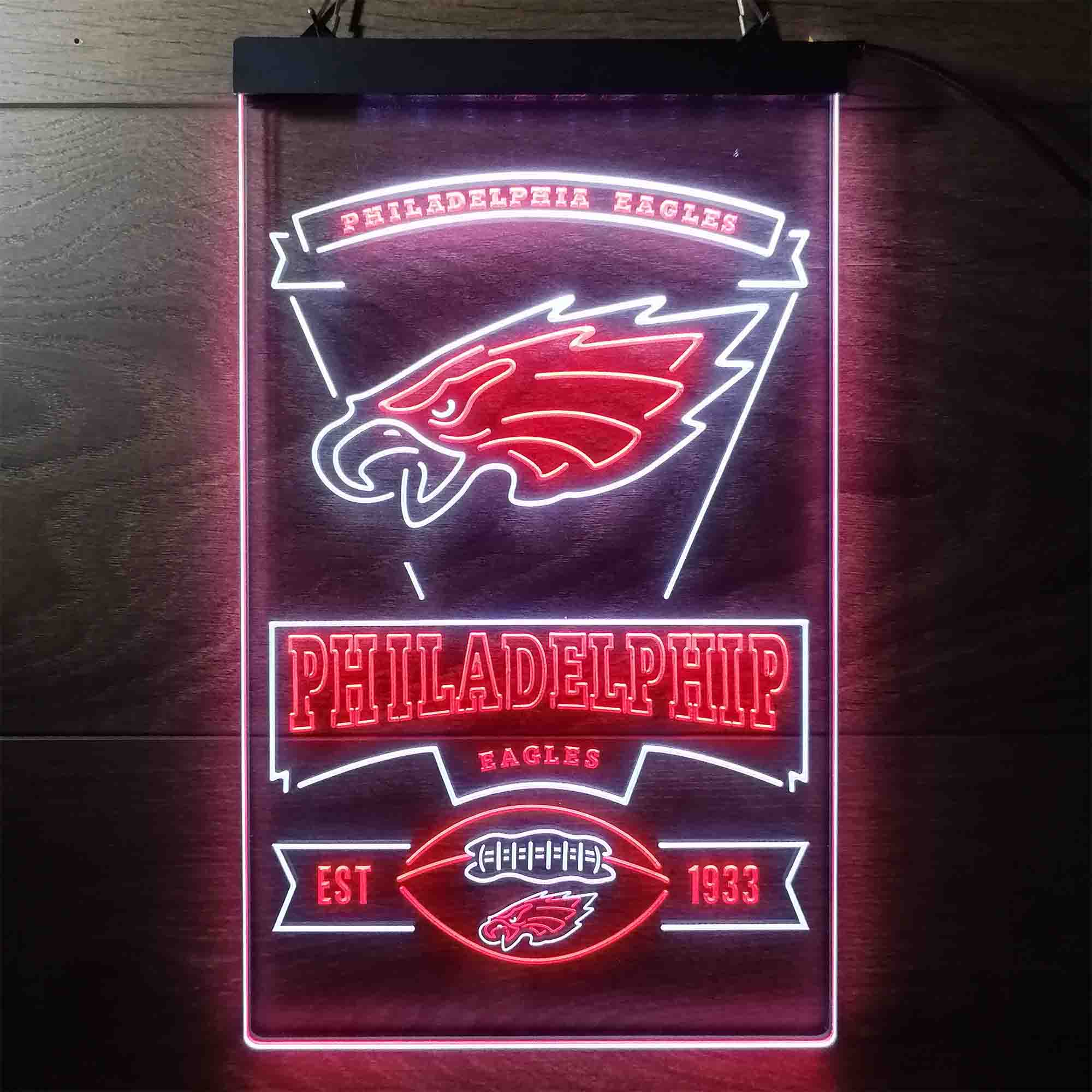 Philadelphia Eagles Est. 1933 LED Neon Sign