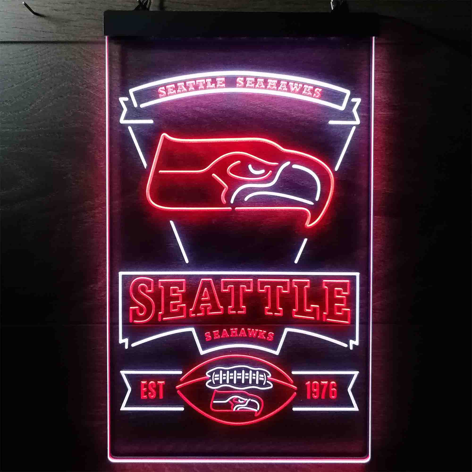 Seattle Seahawks Est. 1976 LED Neon Sign