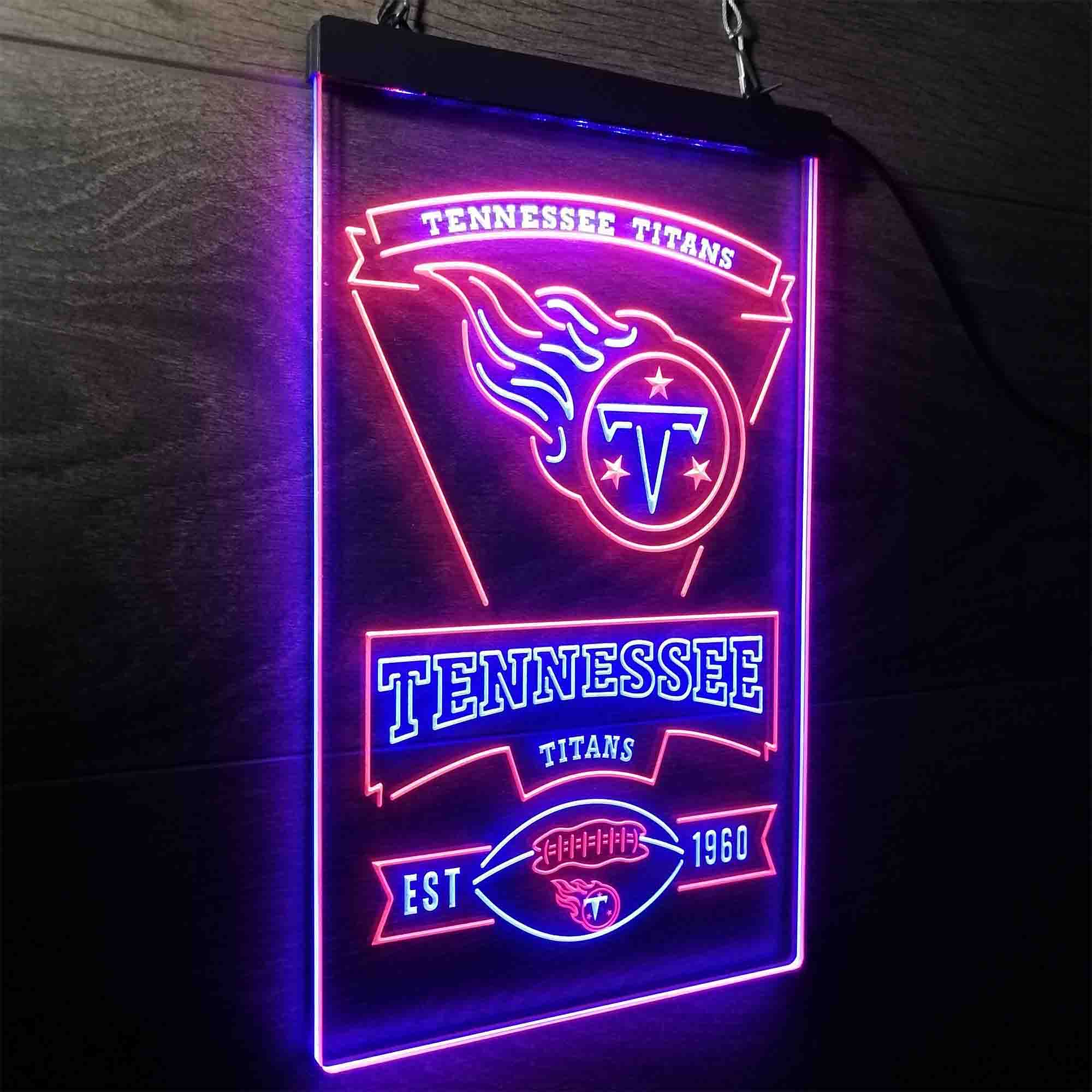 Tennessee Titans Est. 1960 LED Neon Sign