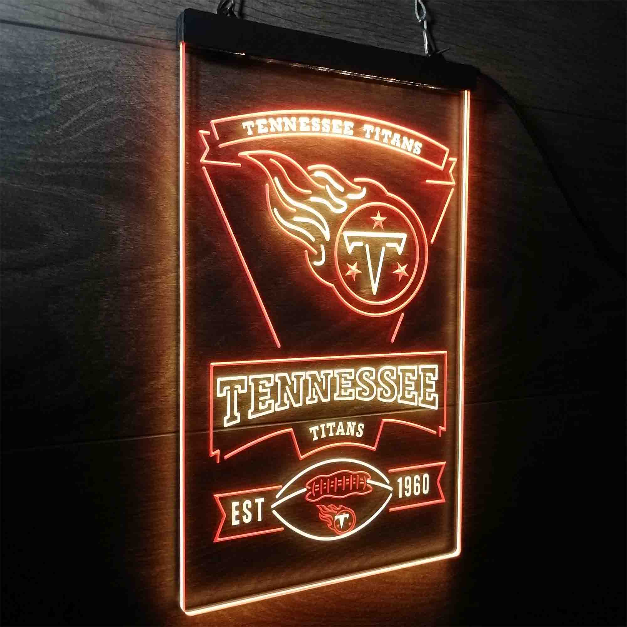 Tennessee Titans Est. 1960 LED Neon Sign