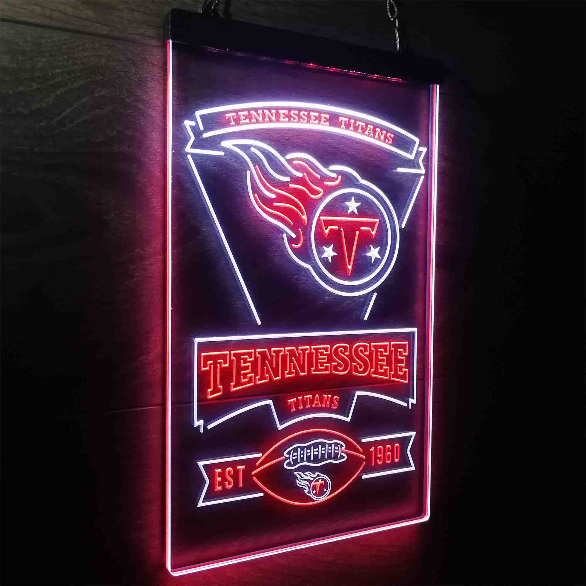 Tennessee Titans Est. 1960 LED Neon Sign