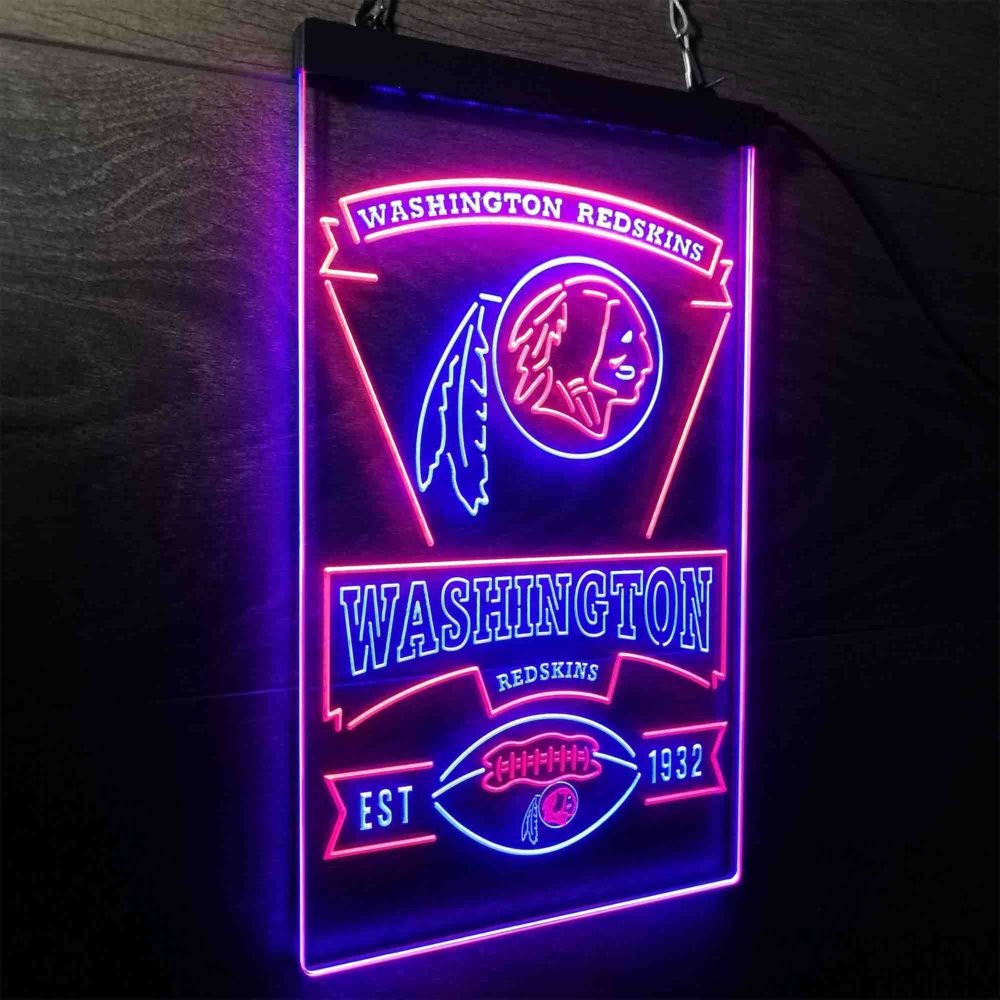 Washington Redskins Est. 1932 LED Neon Sign