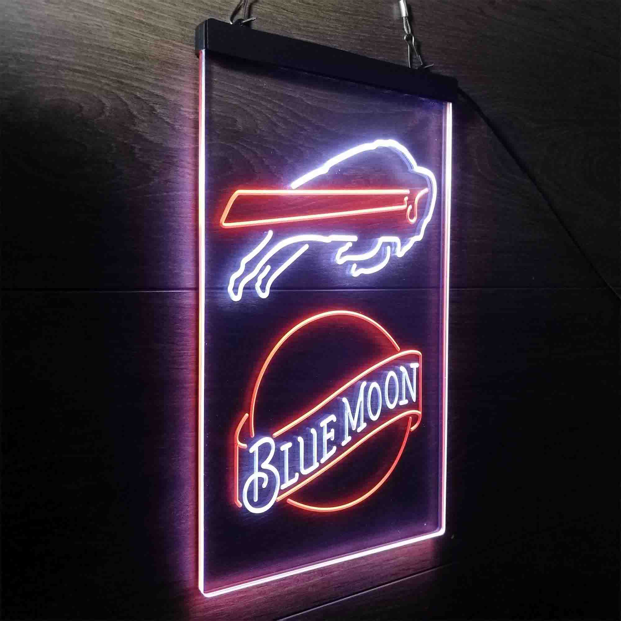 Blue Moon Bar Buffalo Bills Est. 1960 LED Neon Sign