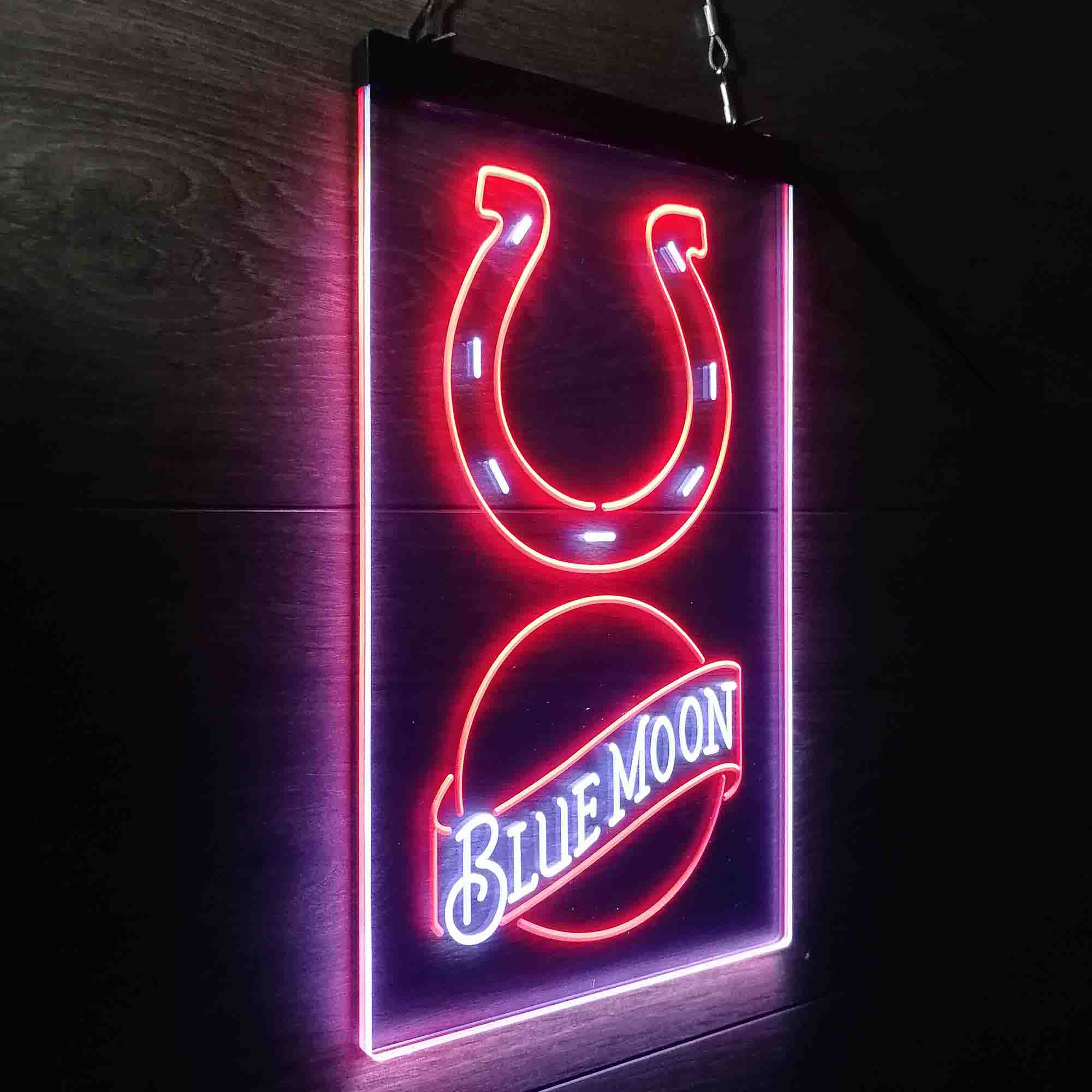 Blue Moon Bar Indianapolis Colts Est. 1953 LED Neon Sign