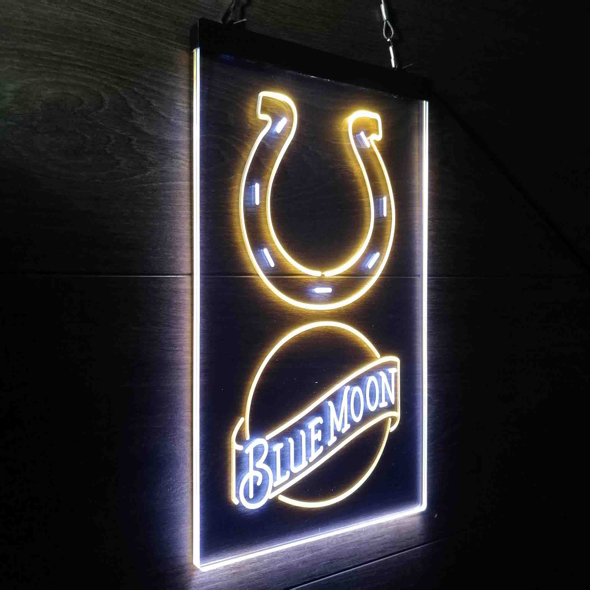 Blue Moon Bar Indianapolis Colts Est. 1953 LED Neon Sign