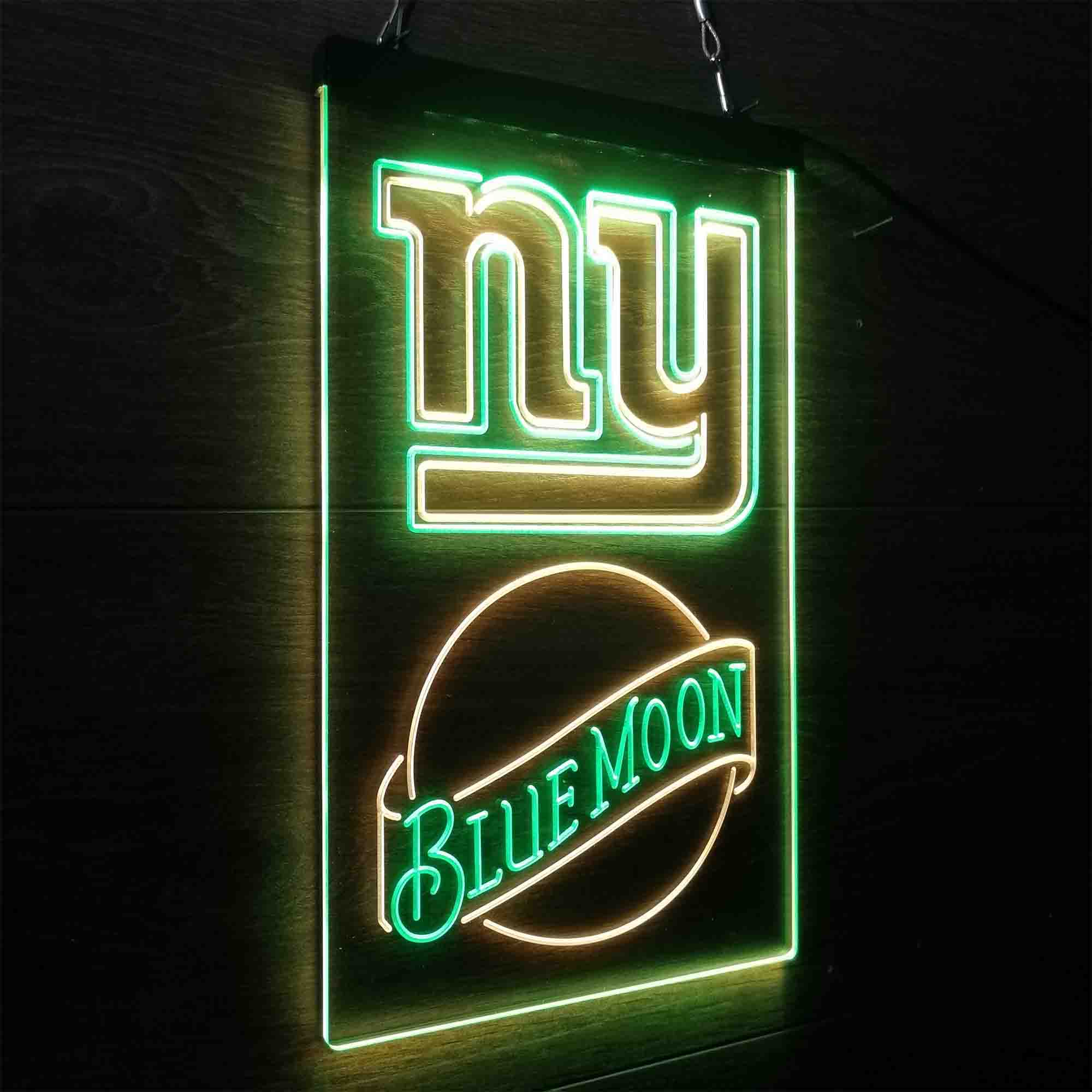 Blue Moon Bar New York Giants Est. 1925 LED Neon Sign
