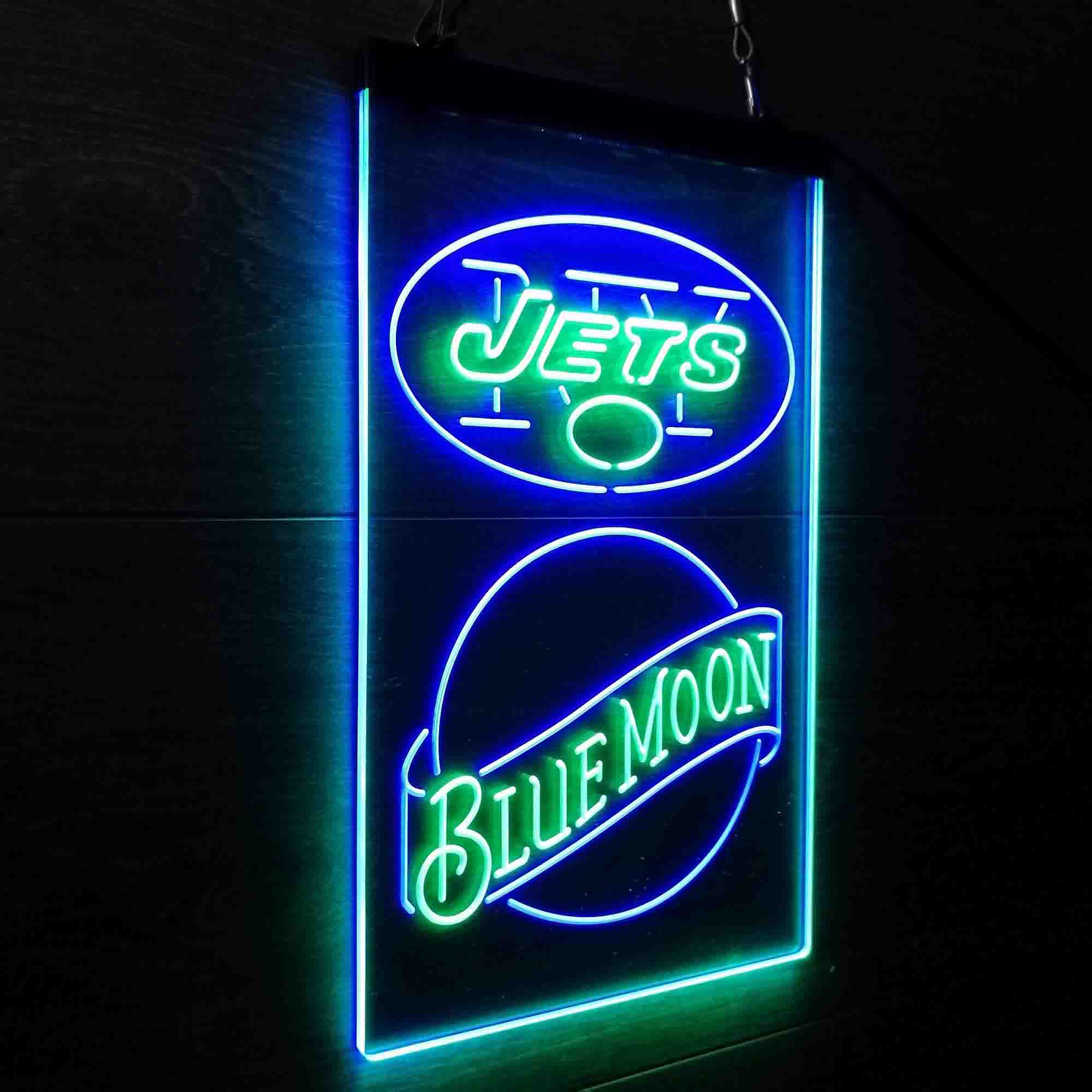 Blue Moon Bar New York Jets Est. 1960 LED Neon Sign