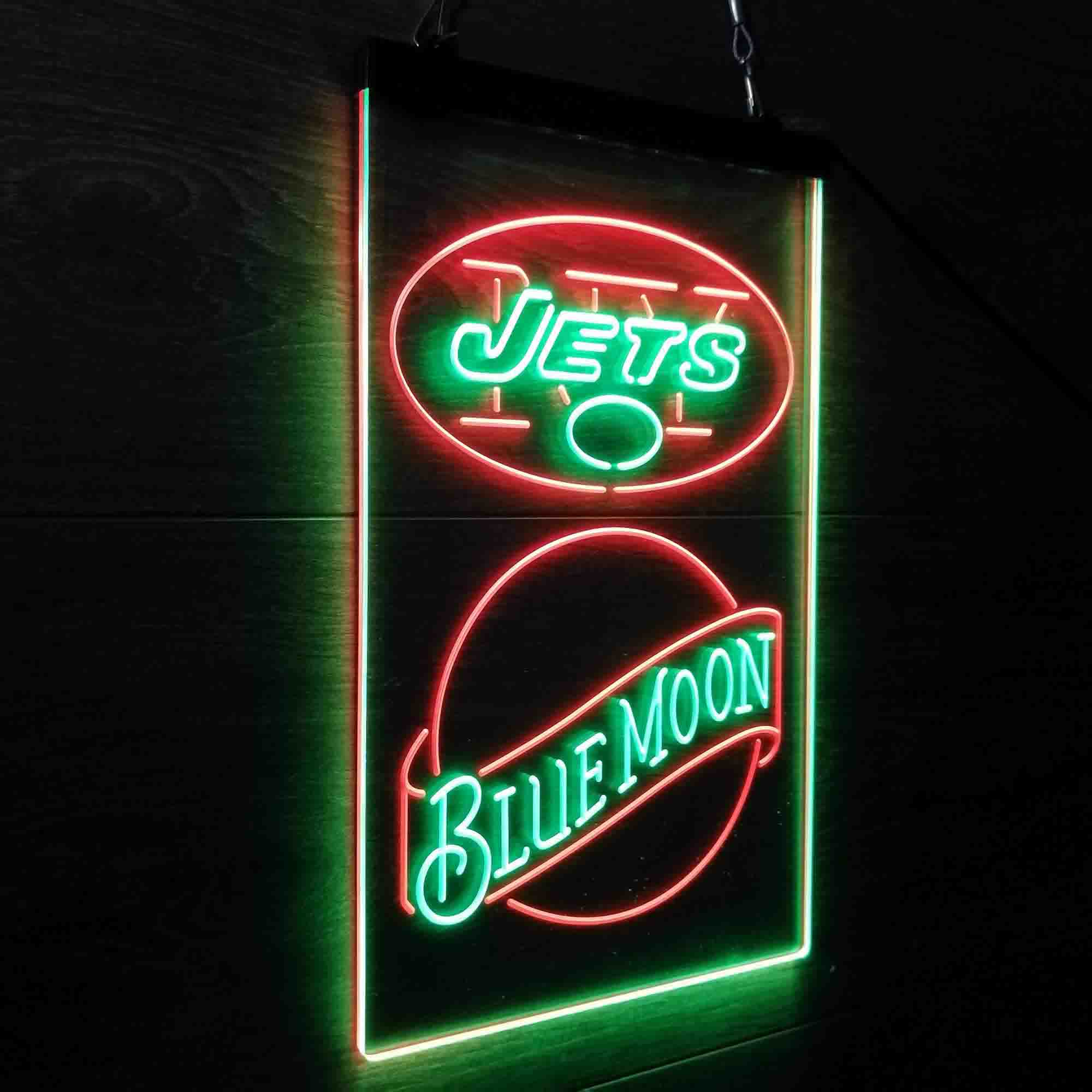 Blue Moon Bar New York Jets Est. 1960 LED Neon Sign