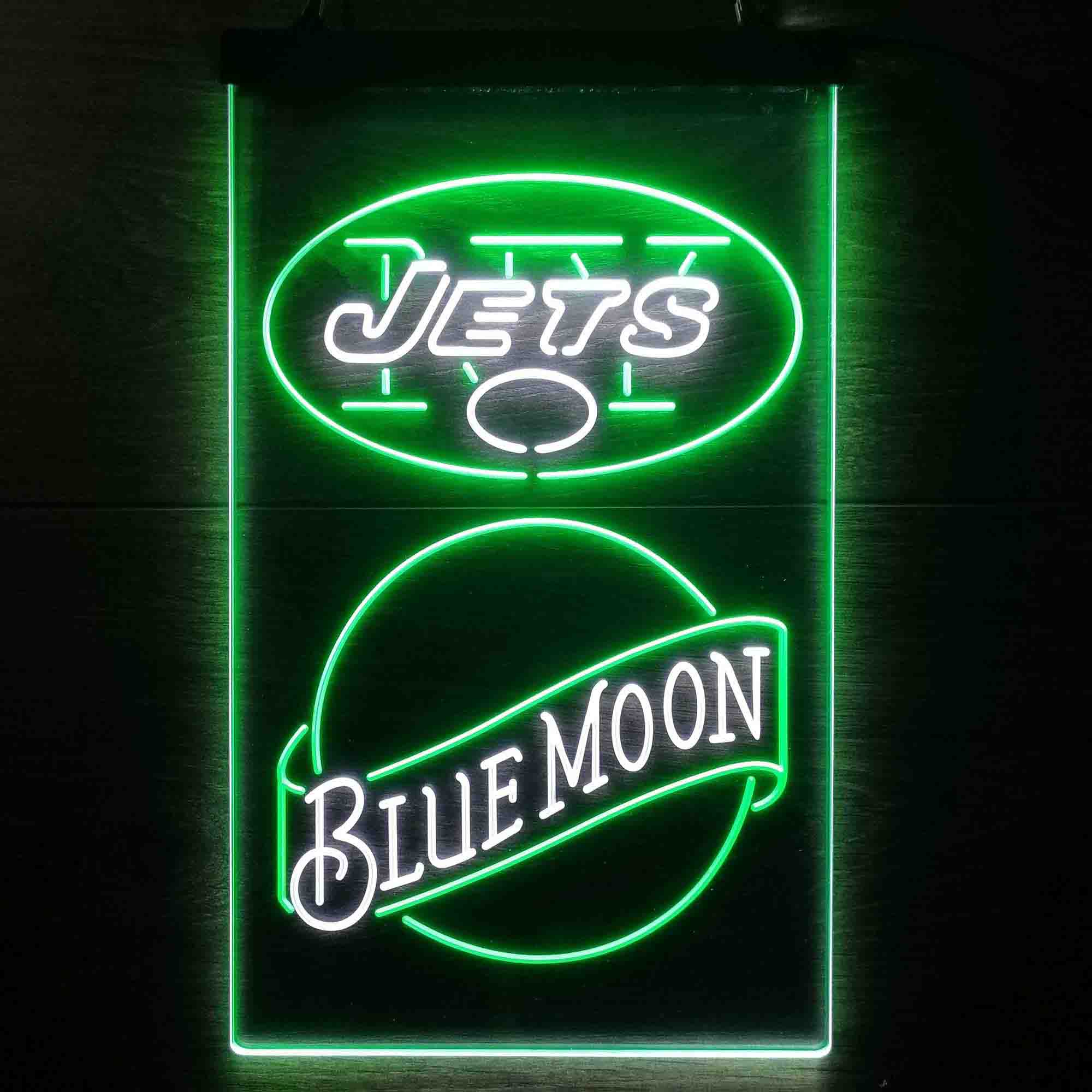 Blue Moon Bar New York Jets Est. 1960 LED Neon Sign
