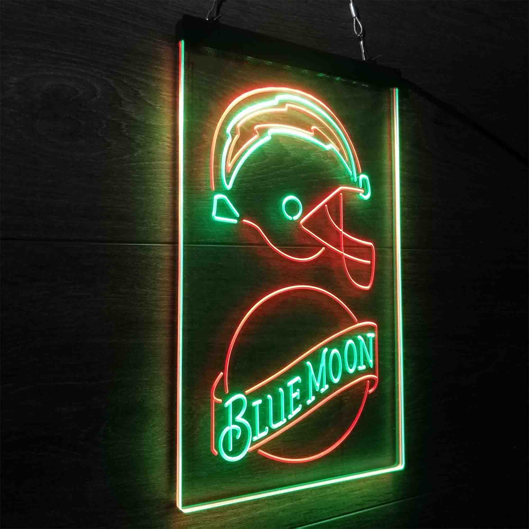 Blue Moon Bar Los Angeles Chargers Est. 1960 LED Neon Sign