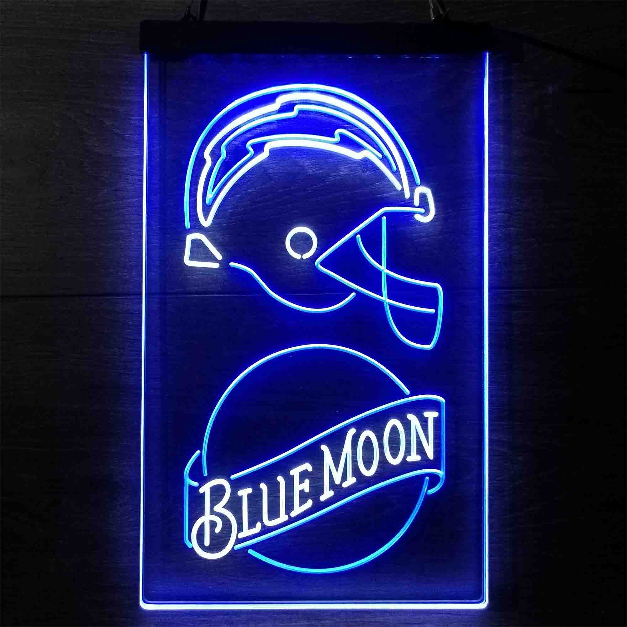 Blue Moon Bar Los Angeles Chargers Est. 1960 LED Neon Sign