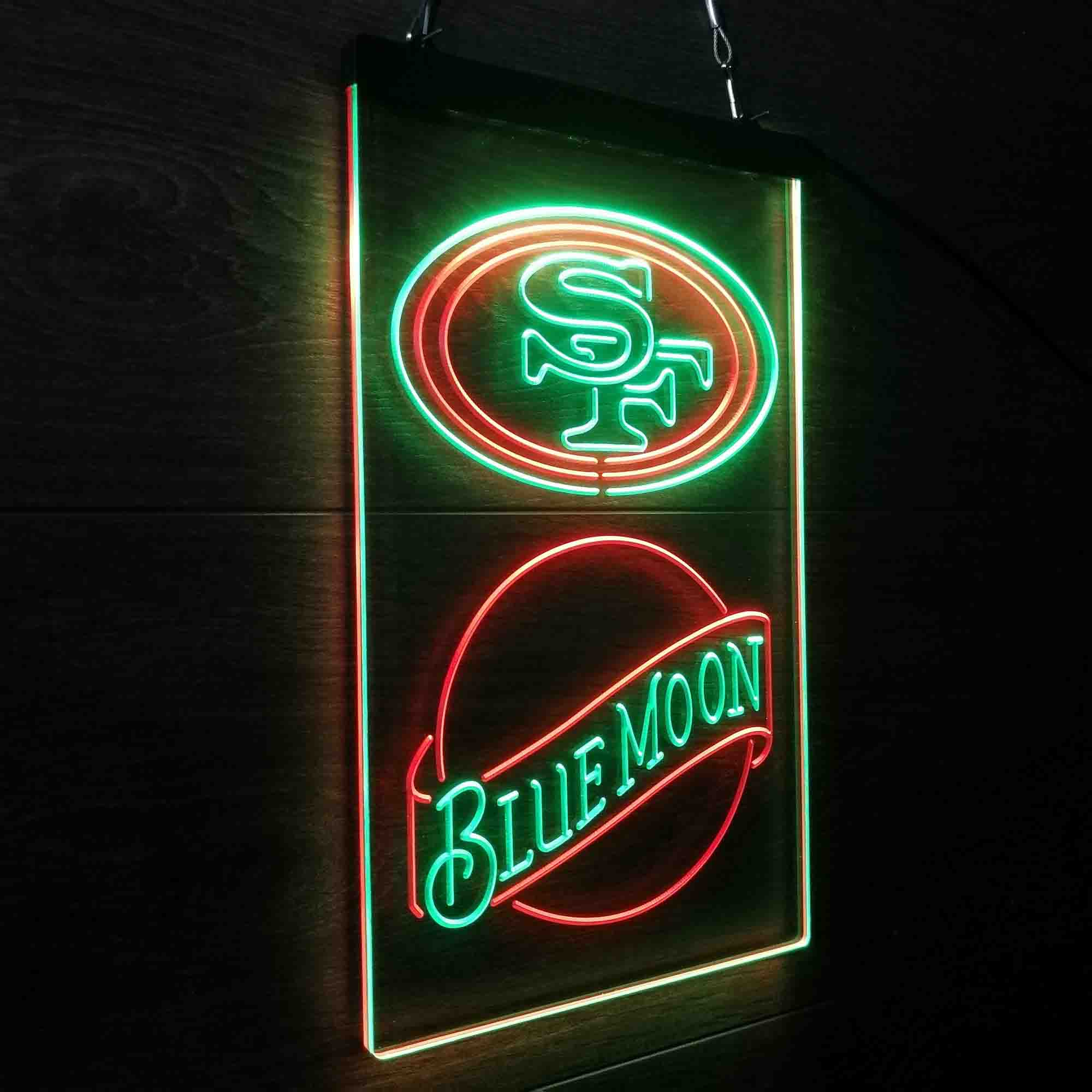 Blue Moon Bar San Francisco 49ers Est. 1946 LED Neon Sign