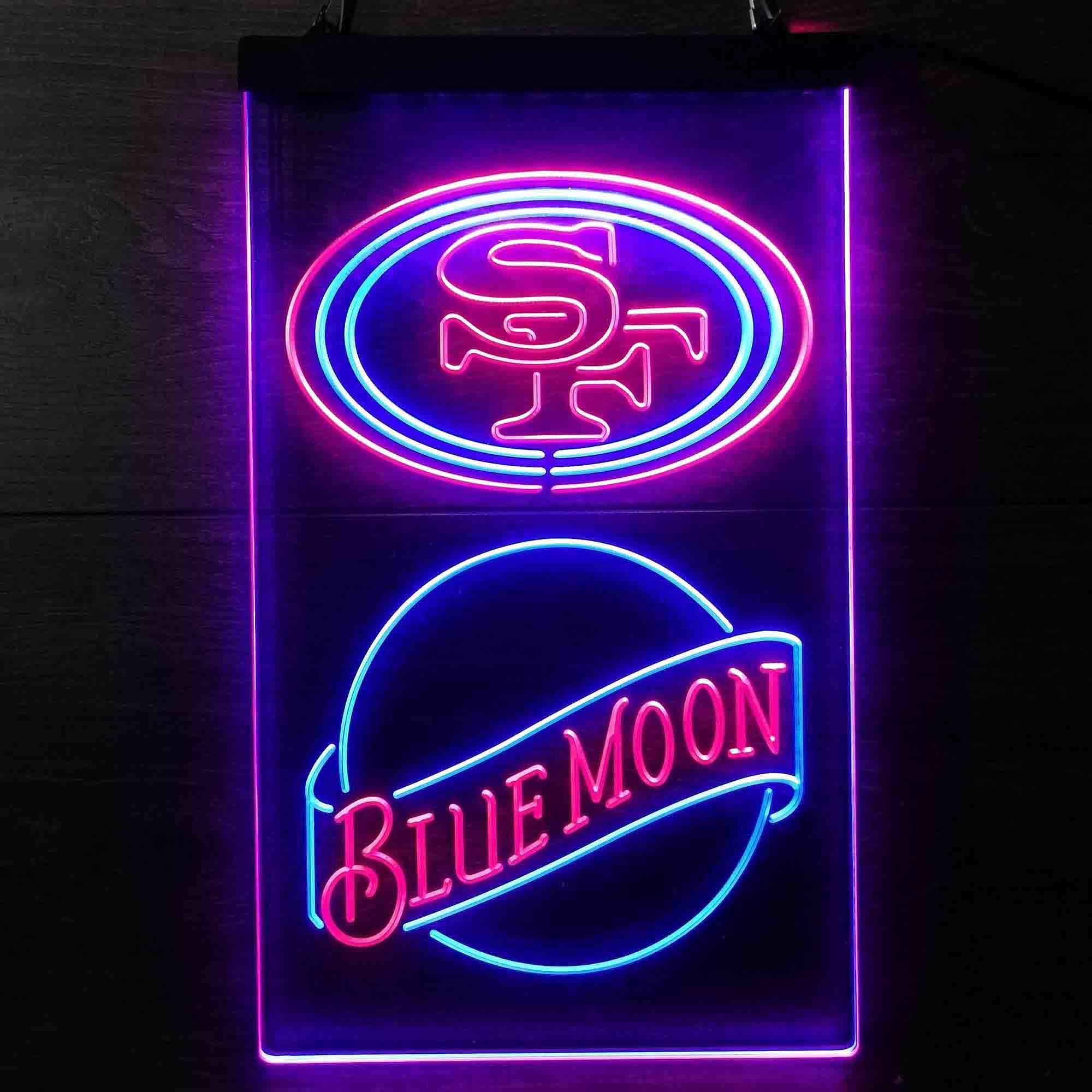 Blue Moon Bar San Francisco 49ers Est. 1946 LED Neon Sign