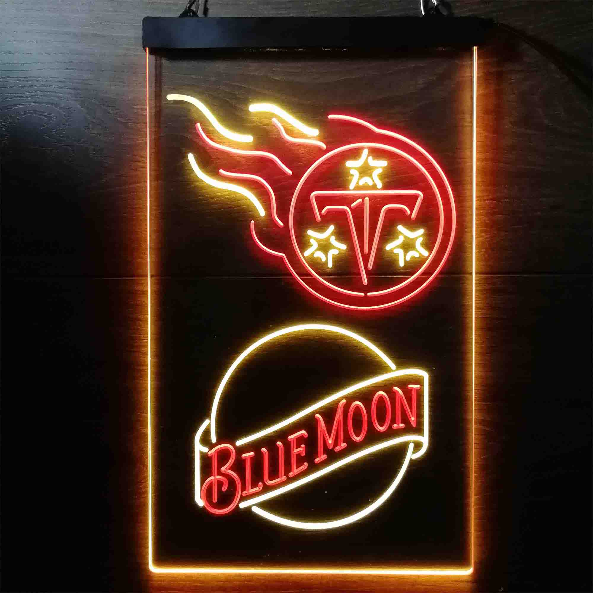 Blue Moon Bar Tennessee Titans Est. 1960 LED Neon Sign