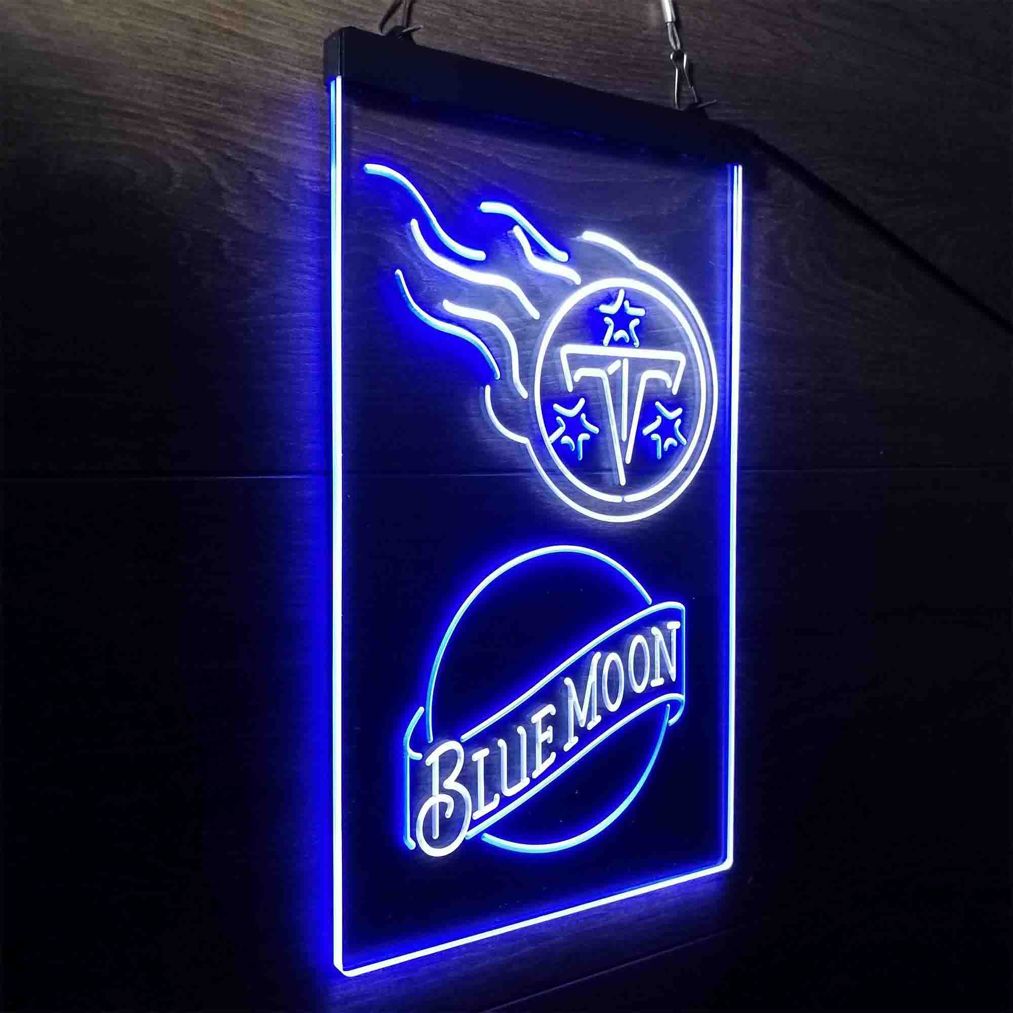 Blue Moon Bar Tennessee Titans Est. 1960 LED Neon Sign