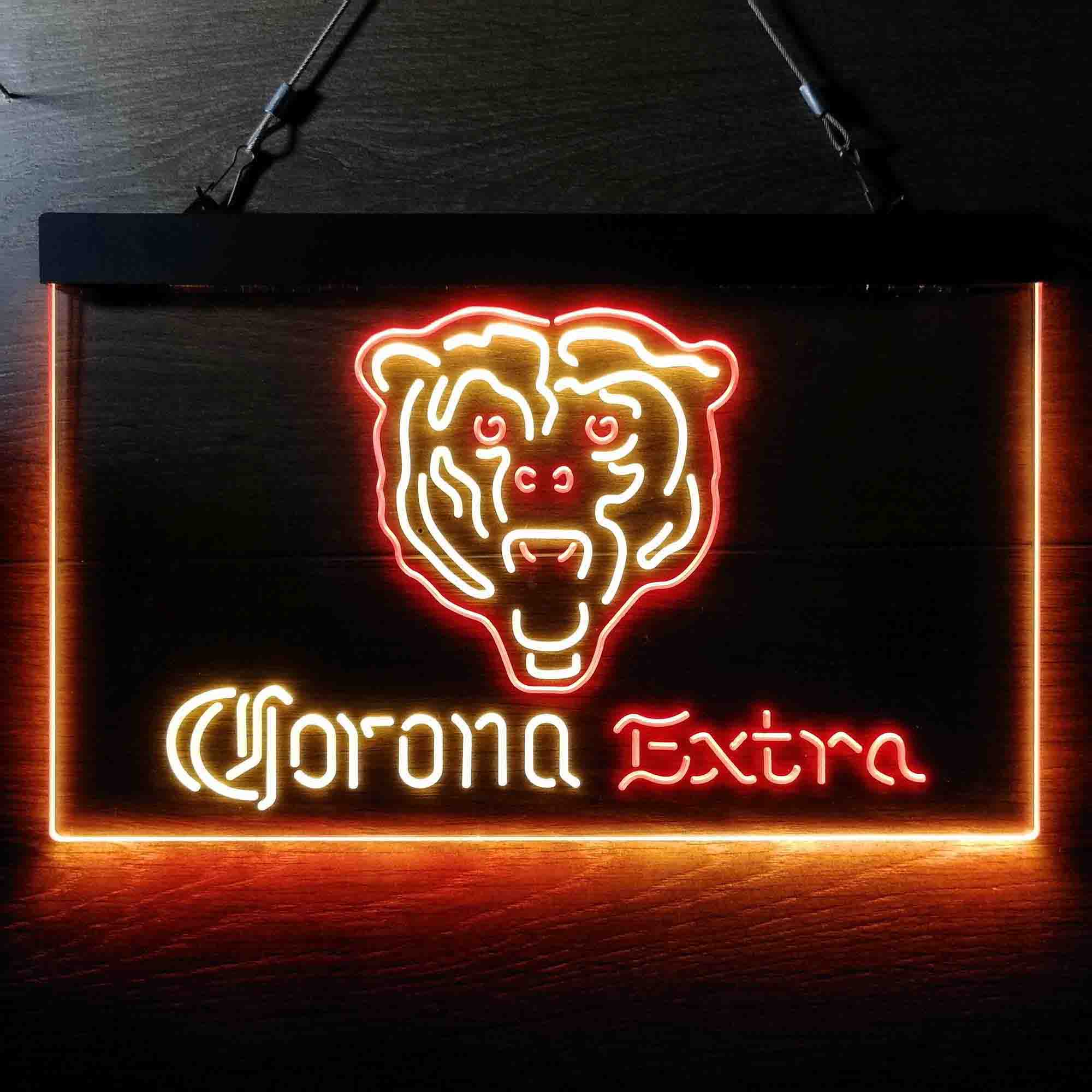 Corona Extra Bar Chicago Bears Est. 1920 LED Neon Sign
