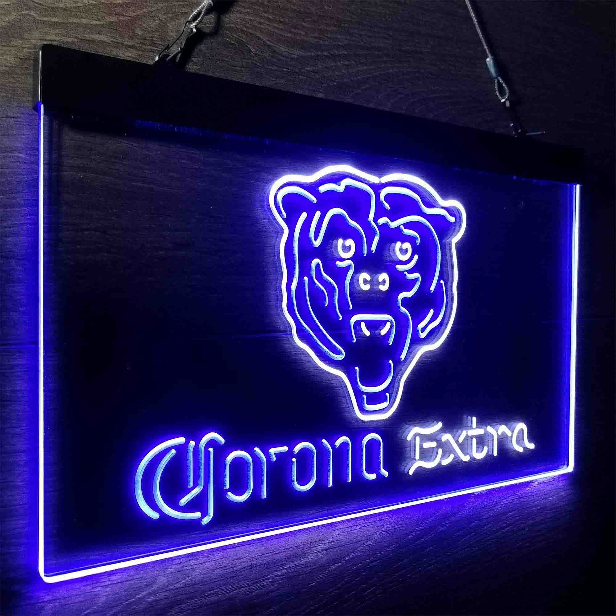Corona Extra Bar Chicago Bears Est. 1920 LED Neon Sign