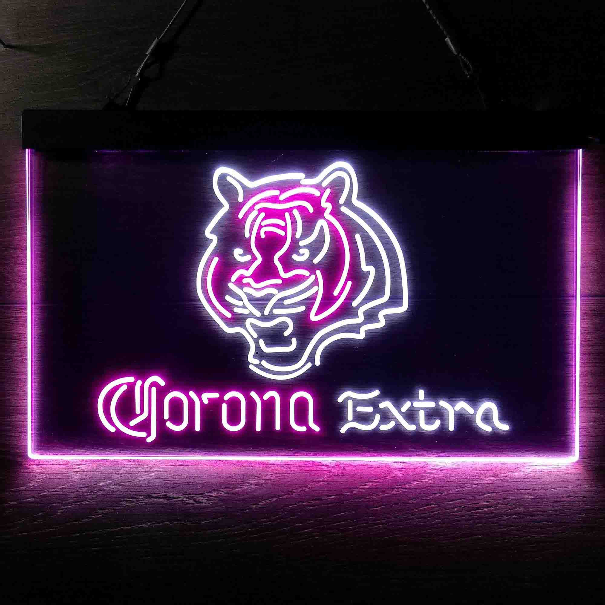 Corona Extra Bar Cincinnati Bengals Est. 1968 LED Neon Sign