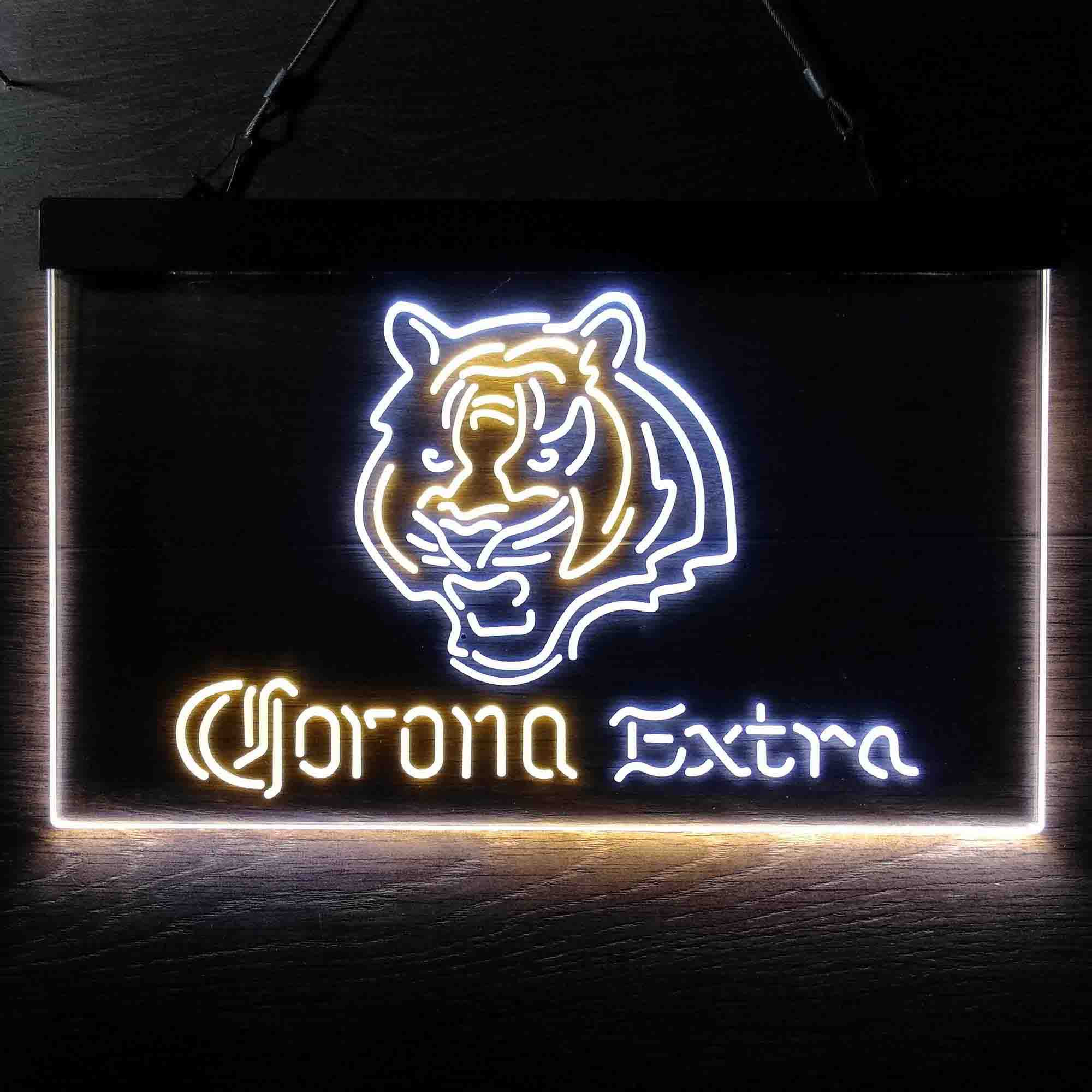 Corona Extra Bar Cincinnati Bengals Est. 1968 LED Neon Sign