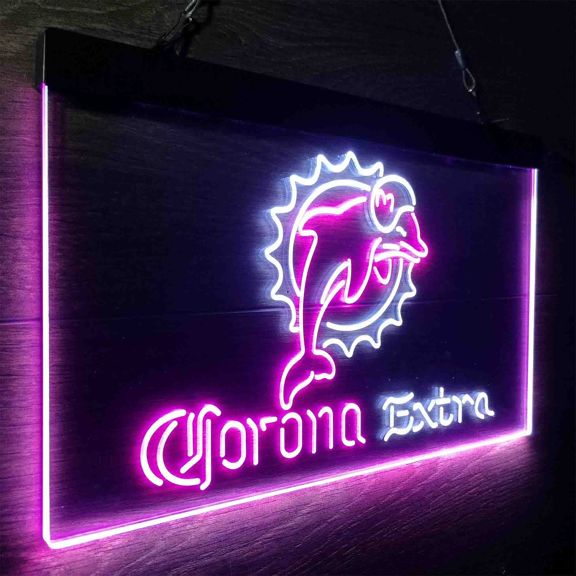 Corona Extra Bar Miami Dolphins Est. 1966 LED Neon Sign