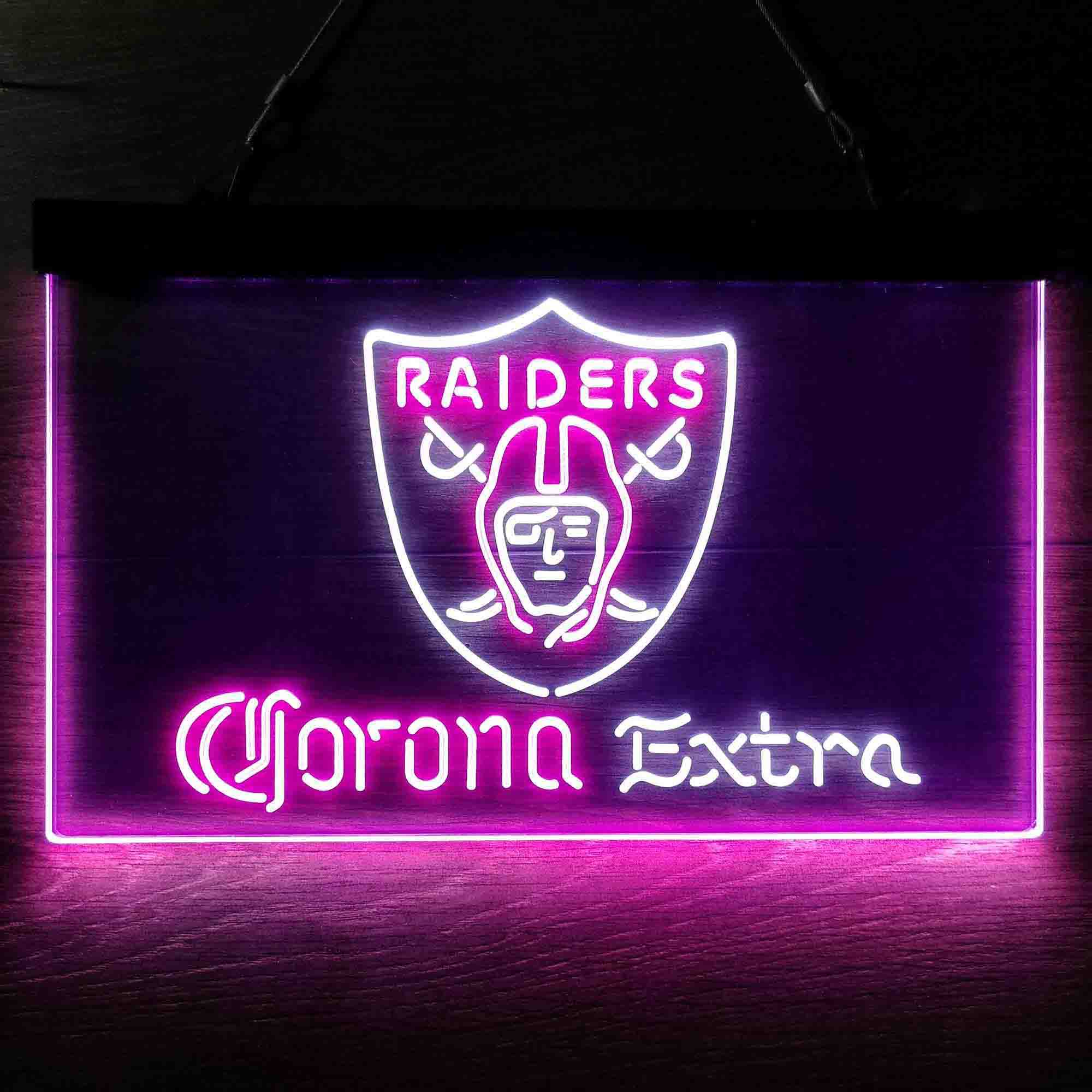 Corona Extra Bar Oakland Raiders Est. 1960 LED Neon Sign