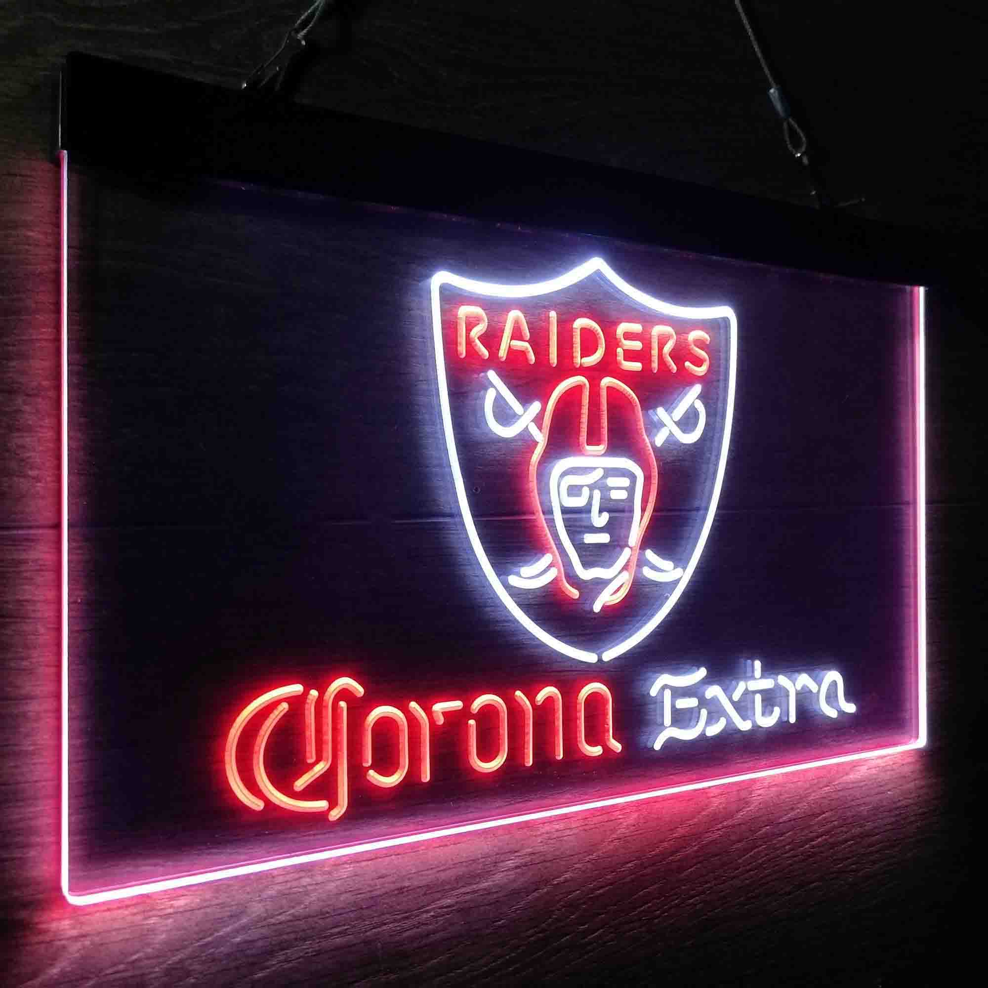 Corona Extra Bar Oakland Raiders Est. 1960 LED Neon Sign