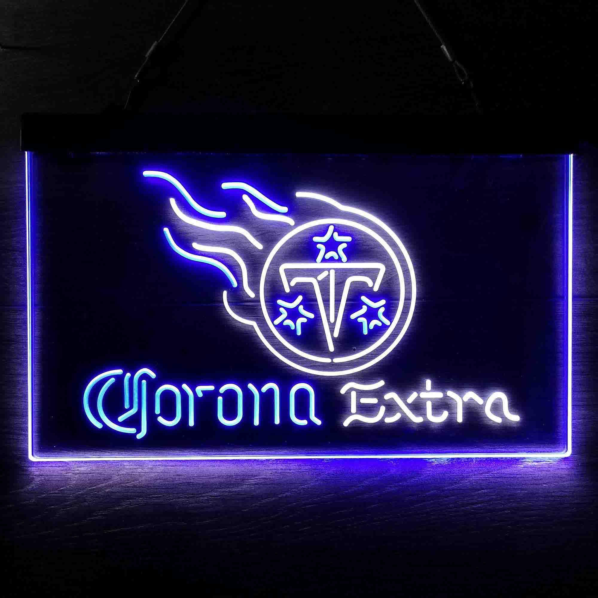 Corona Extra Bar Tennessee Titans Est. 1960 LED Neon Sign