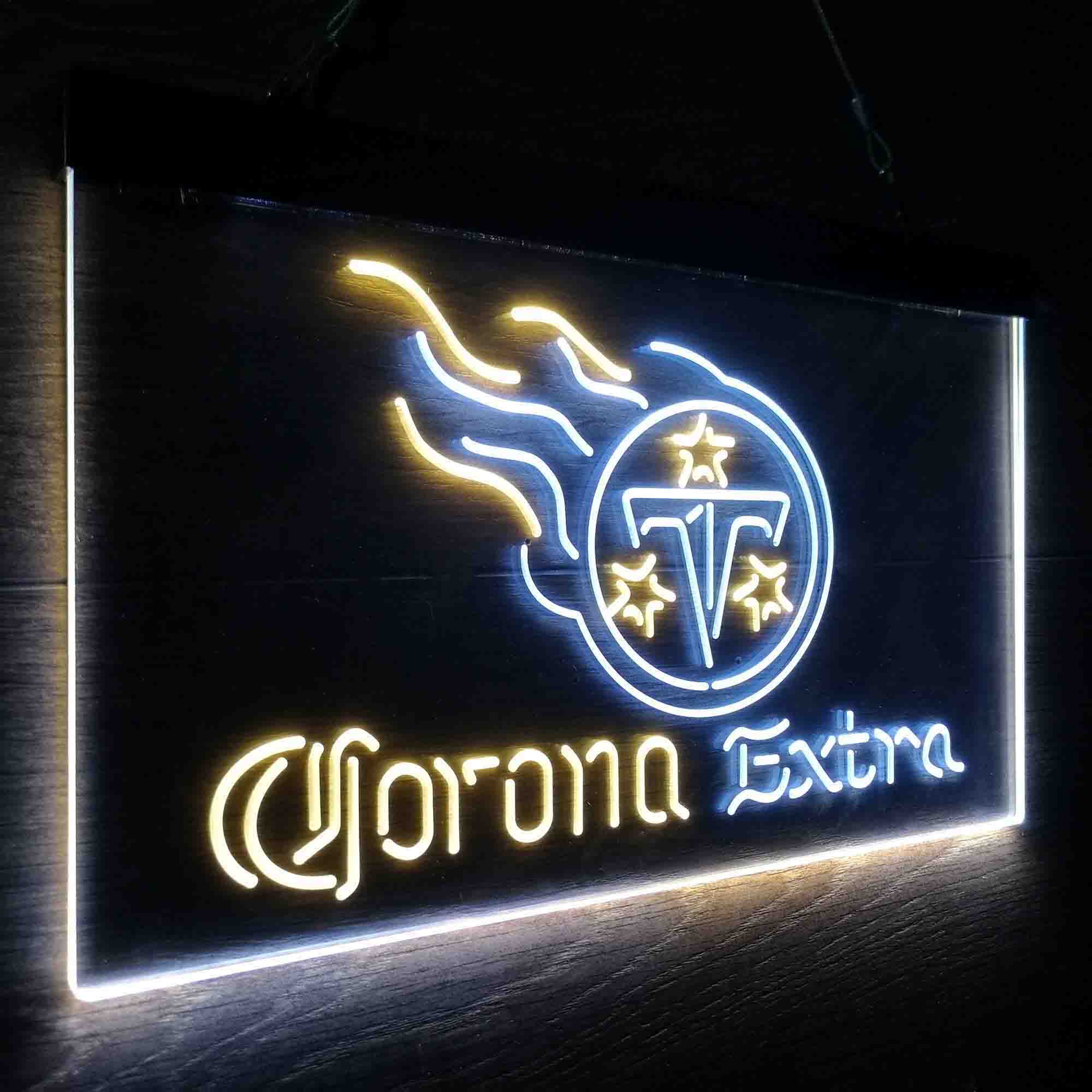 Corona Extra Bar Tennessee Titans Est. 1960 LED Neon Sign
