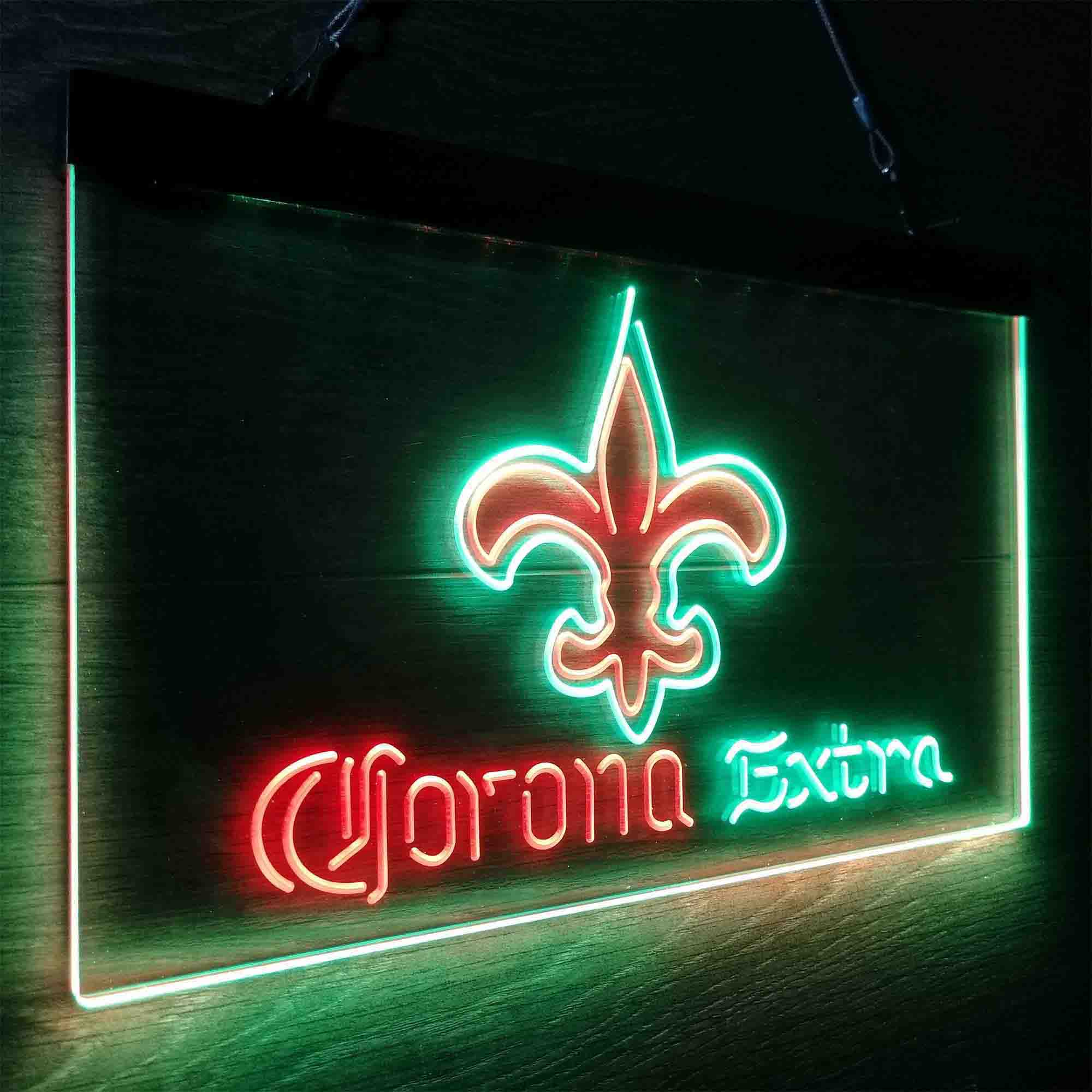 Corona Extra Bar New Orleans Saints Est. 1967 LED Neon Sign