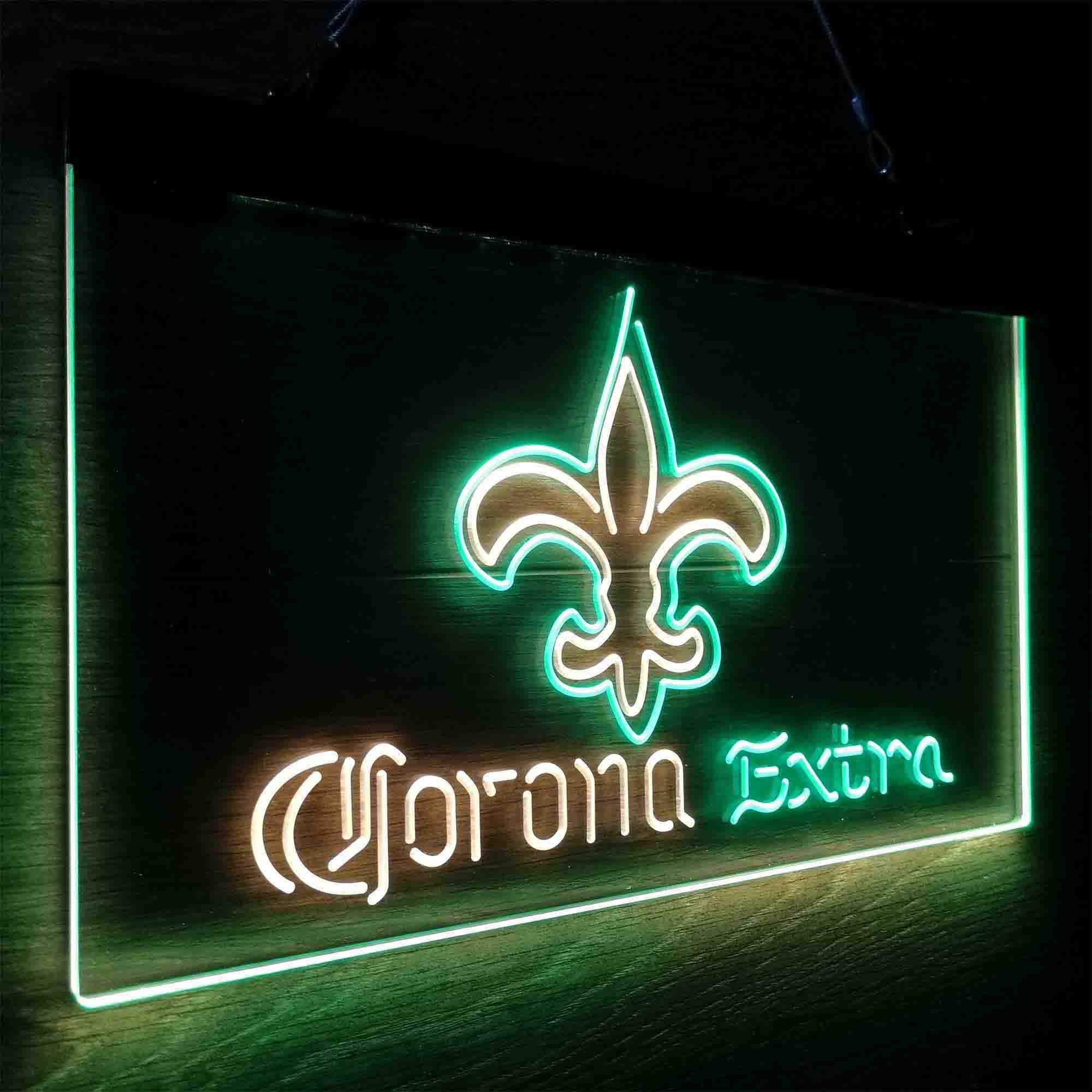 Corona Extra Bar New Orleans Saints Est. 1967 LED Neon Sign