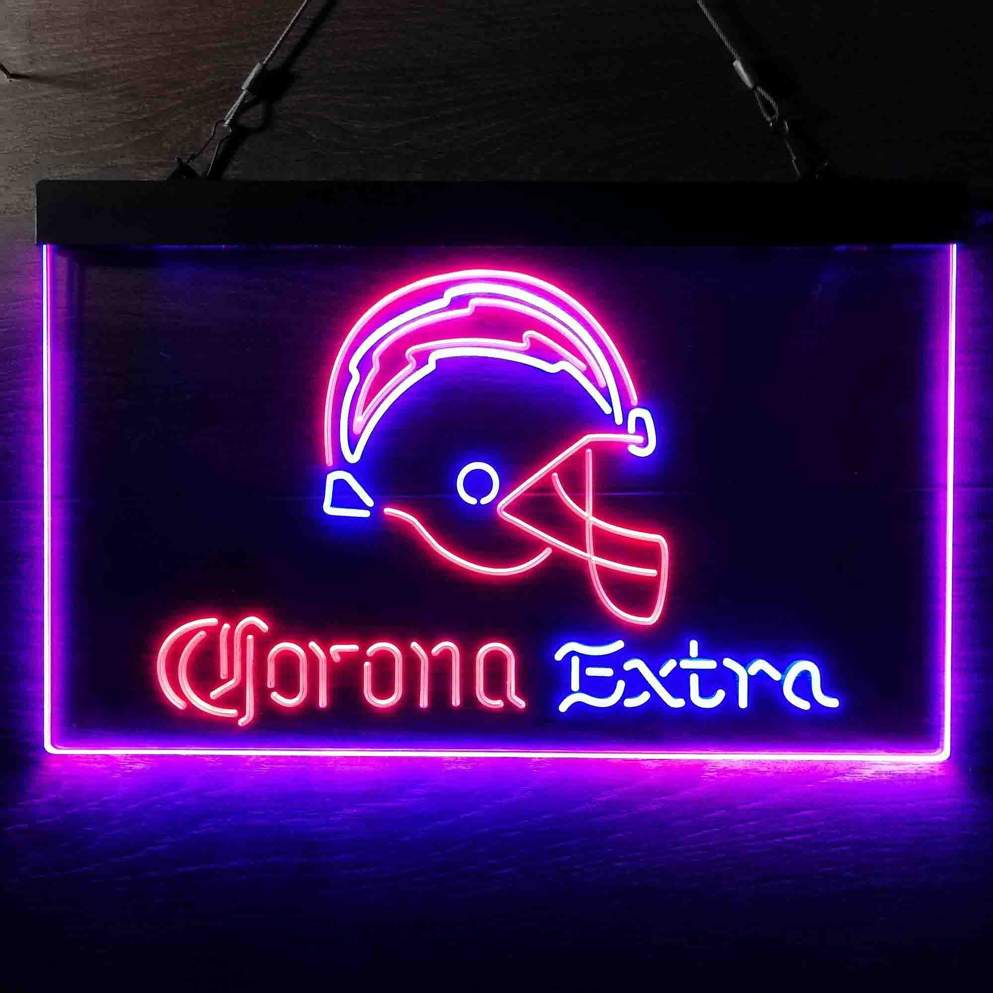 Corona Extra Bar Los Angeles Chargers Est. 1960 LED Neon Sign