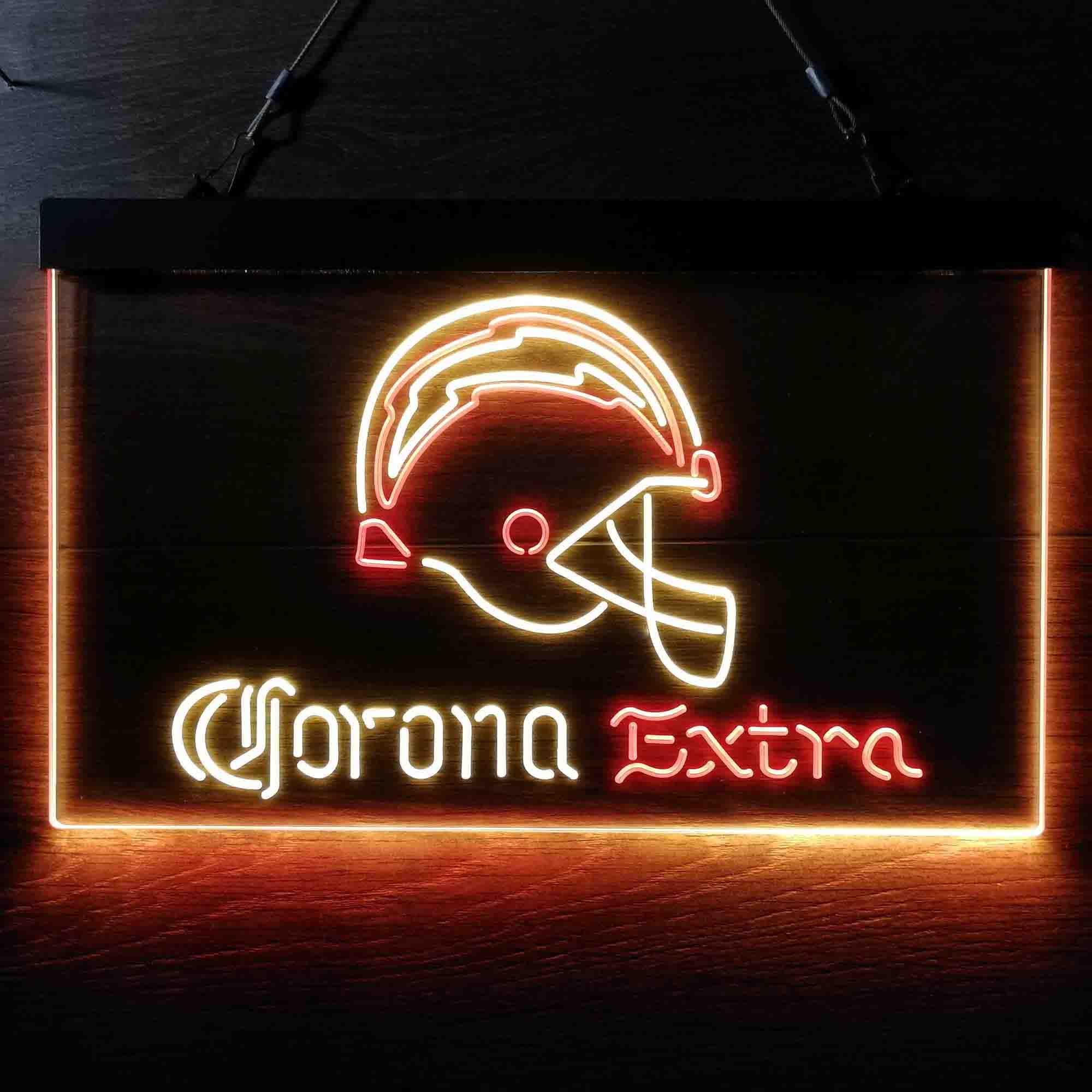 Corona Extra Bar Los Angeles Chargers Est. 1960 LED Neon Sign