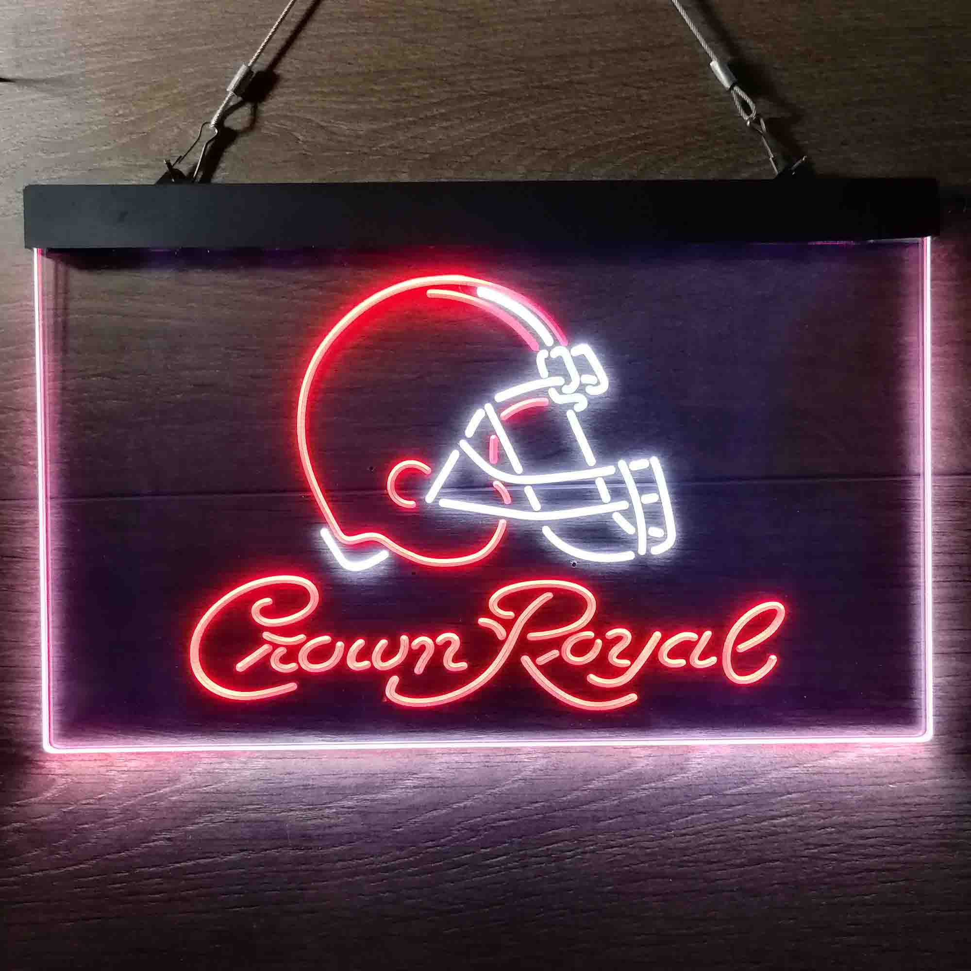 Crown Royal Bar Cleveland Browns Est. 1946 LED Neon Sign