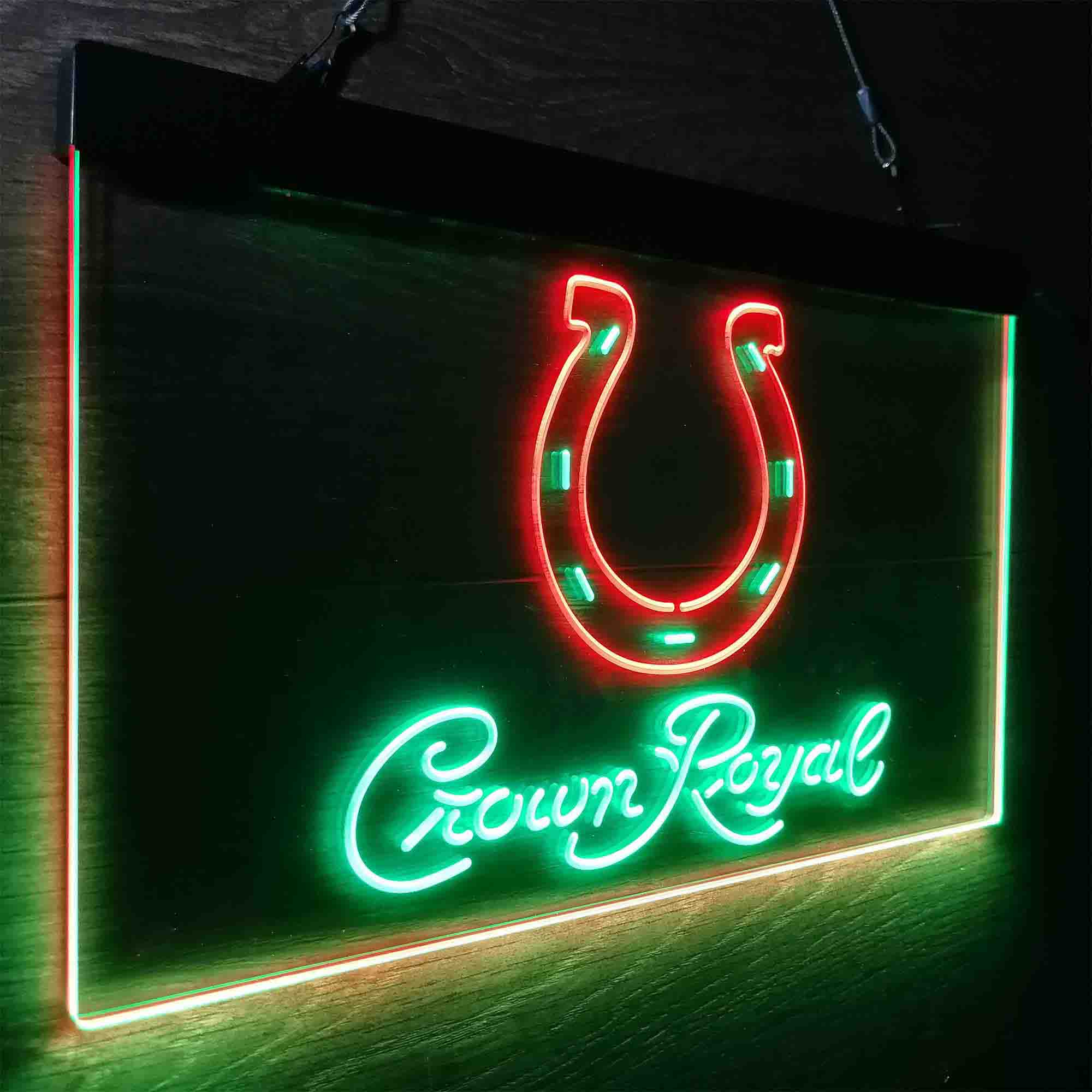 Crown Royal Bar Indianapolis Colts Est. 1953 LED Neon Sign