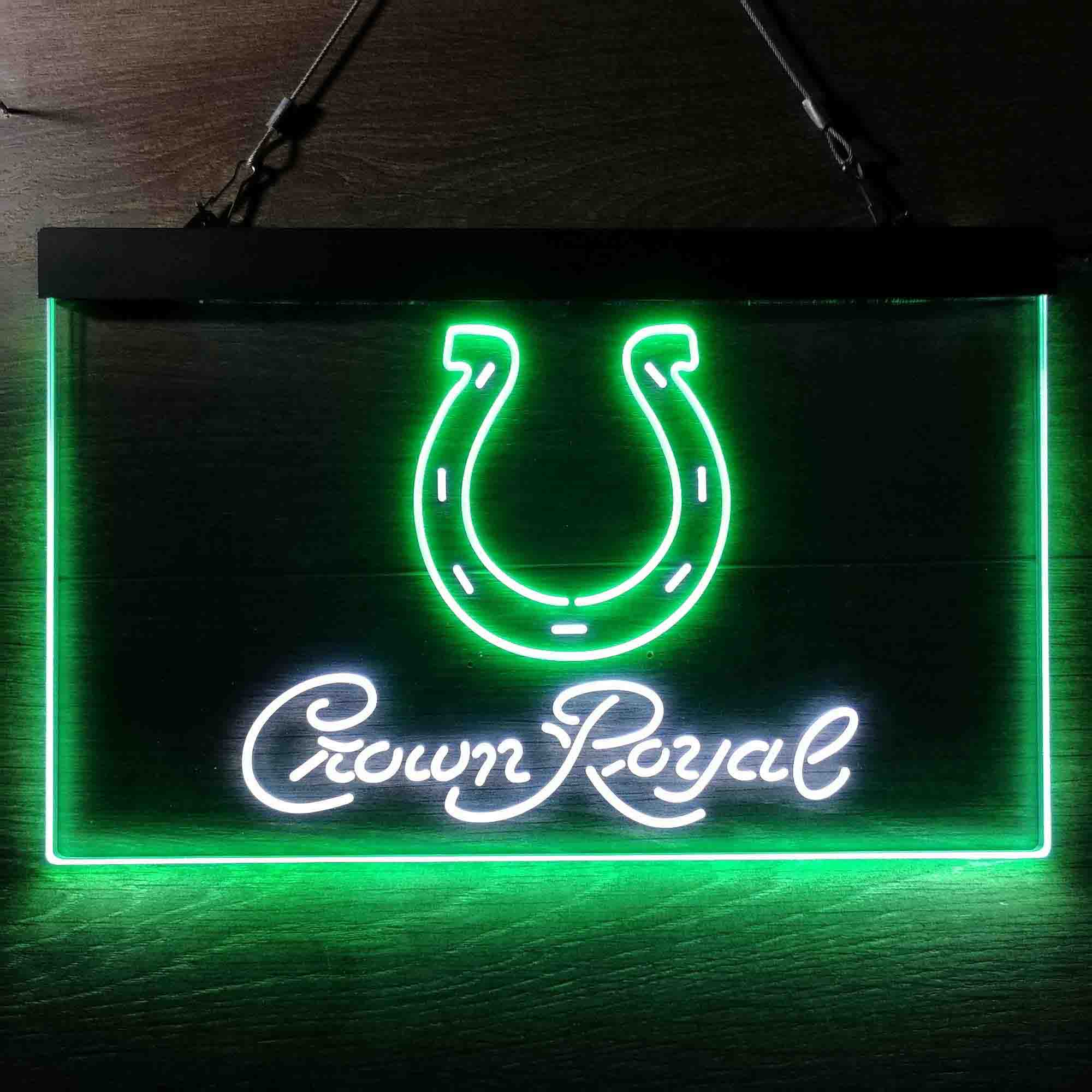 Crown Royal Bar Indianapolis Colts Est. 1953 LED Neon Sign