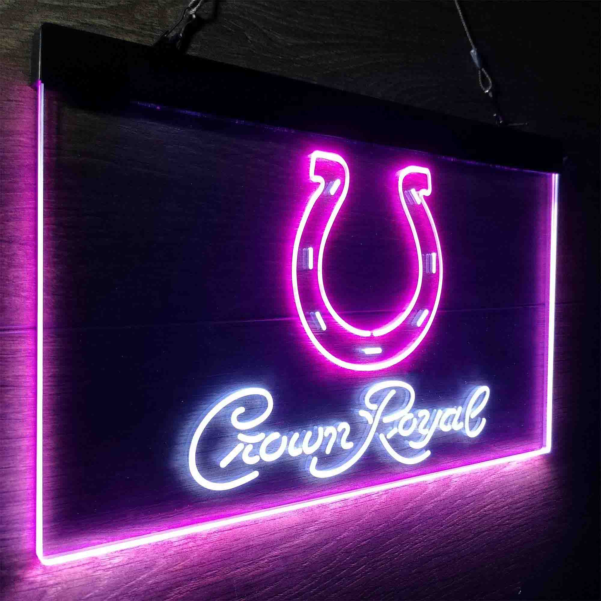 Crown Royal Bar Indianapolis Colts Est. 1953 LED Neon Sign