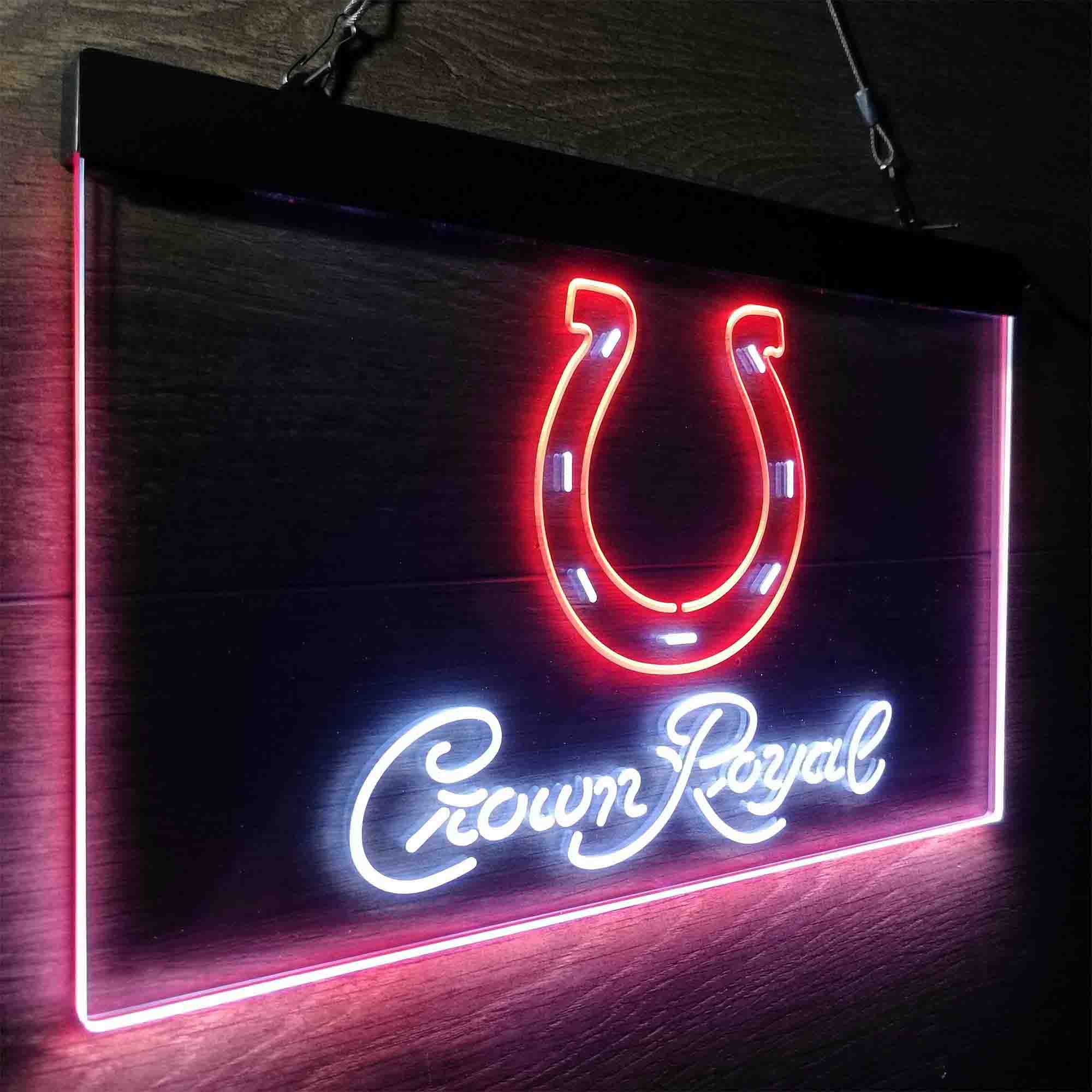 Crown Royal Bar Indianapolis Colts Est. 1953 LED Neon Sign