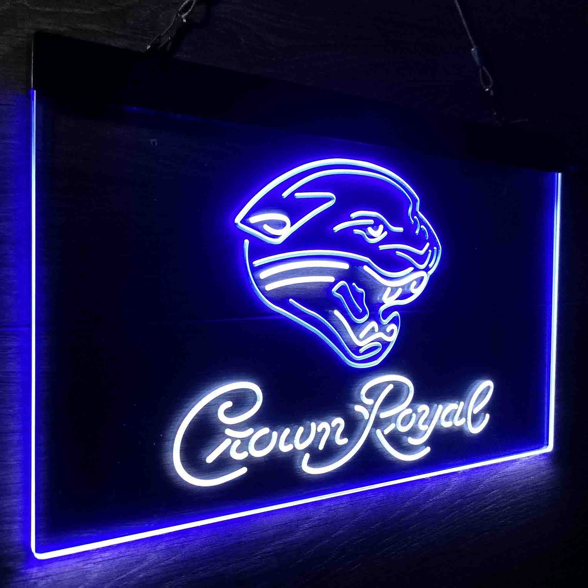 Crown Royal Bar Jacksonville Jaguars Est. 1995 LED Neon Sign