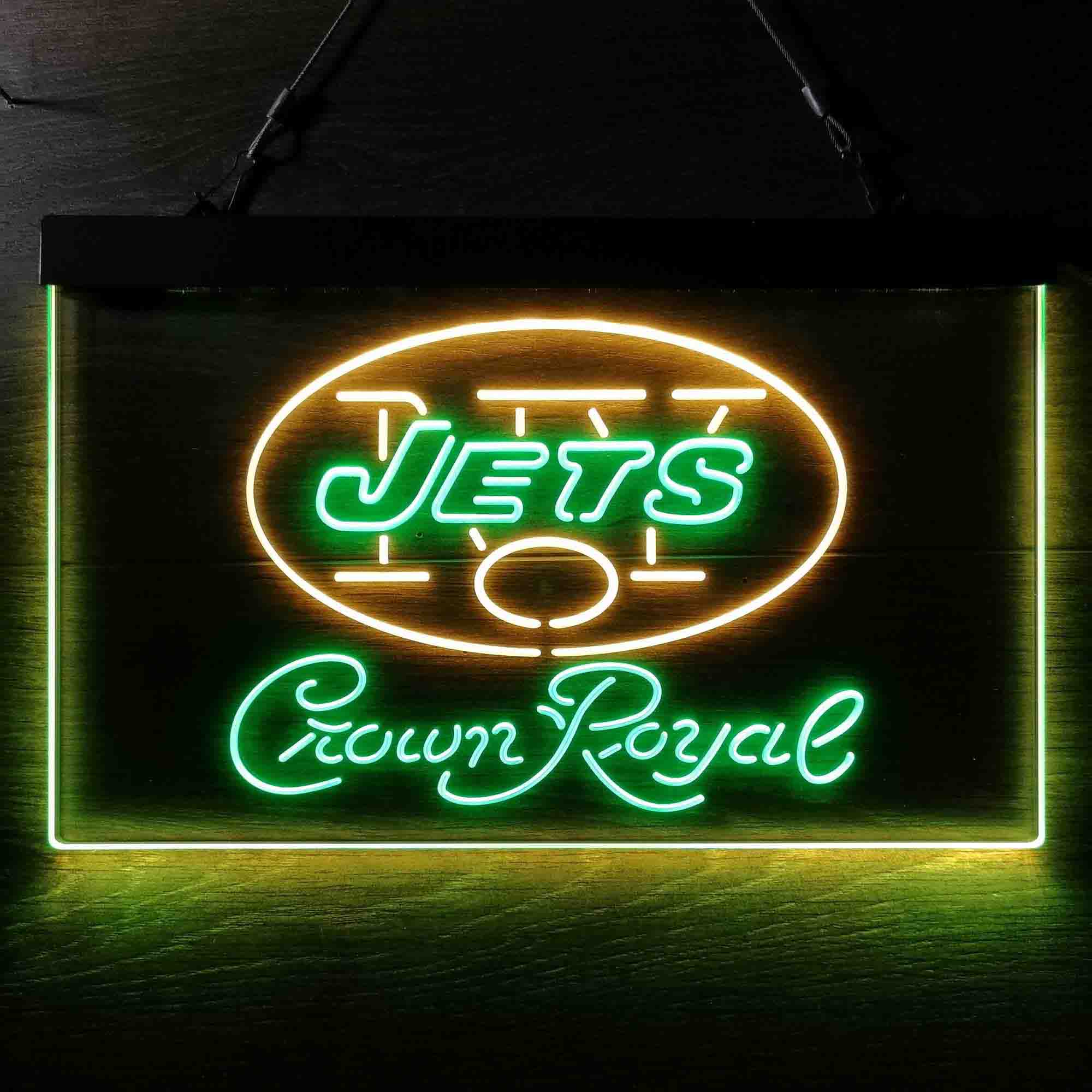 Crown Royal Bar New York Jets Est. 1960 LED Neon Sign