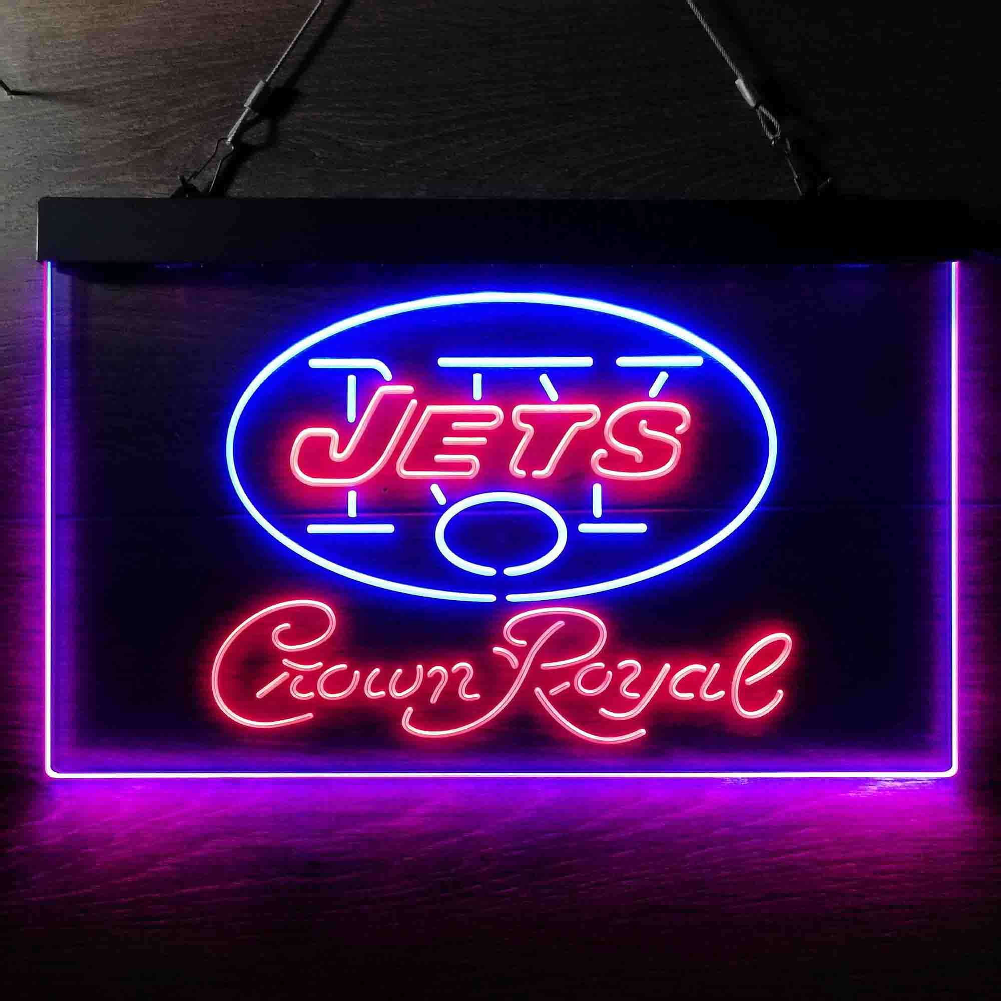 Crown Royal Bar New York Jets Est. 1960 LED Neon Sign