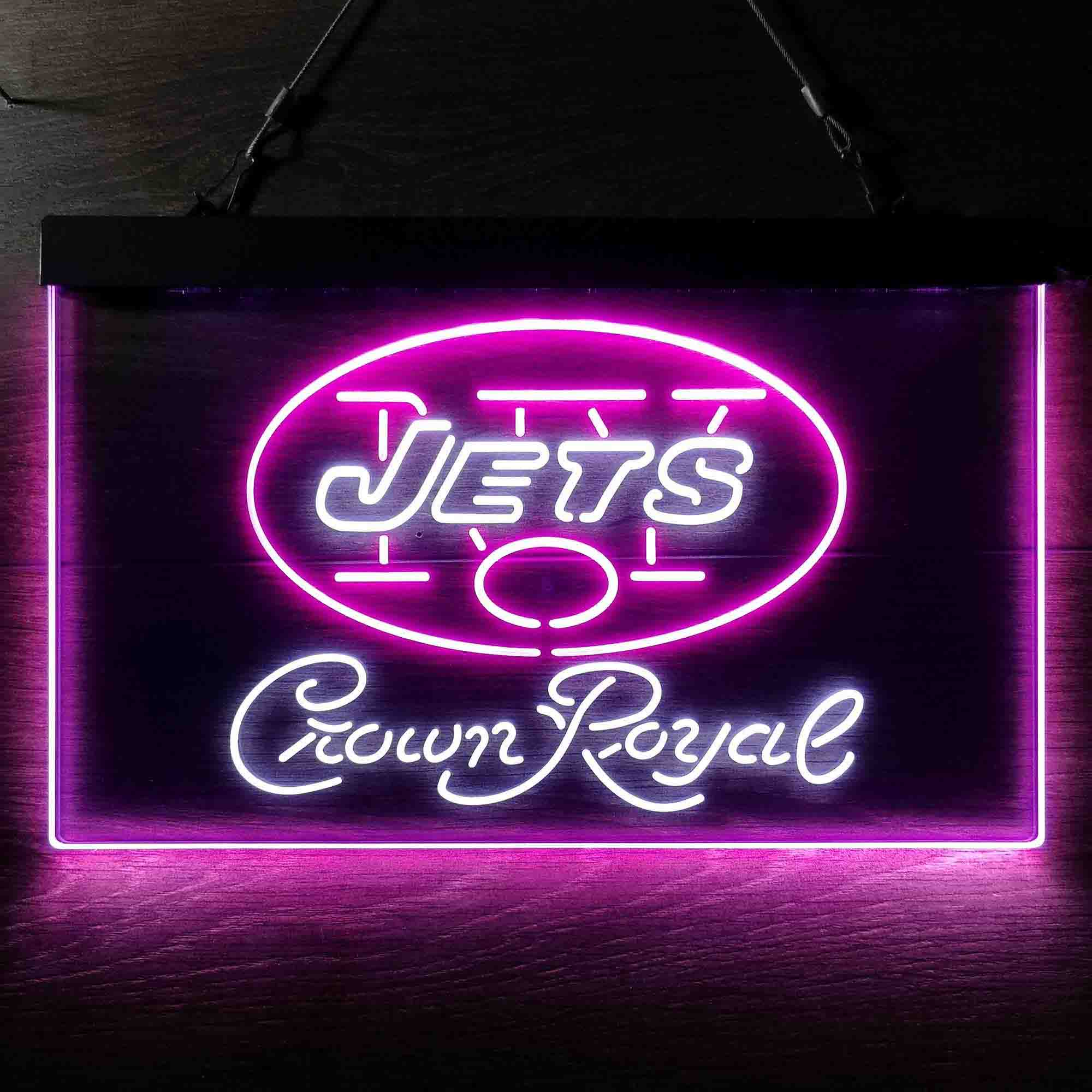 Crown Royal Bar New York Jets Est. 1960 LED Neon Sign