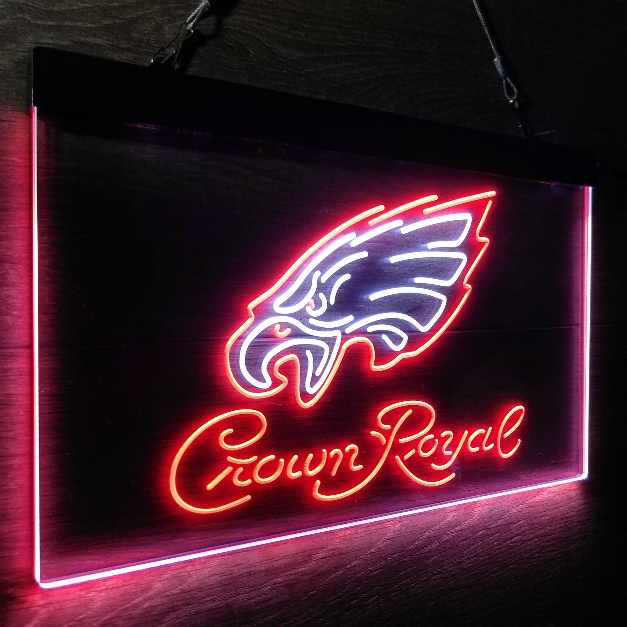 Crown Royal Bar Philadelphia Eagles Est. 1933 LED Neon Sign