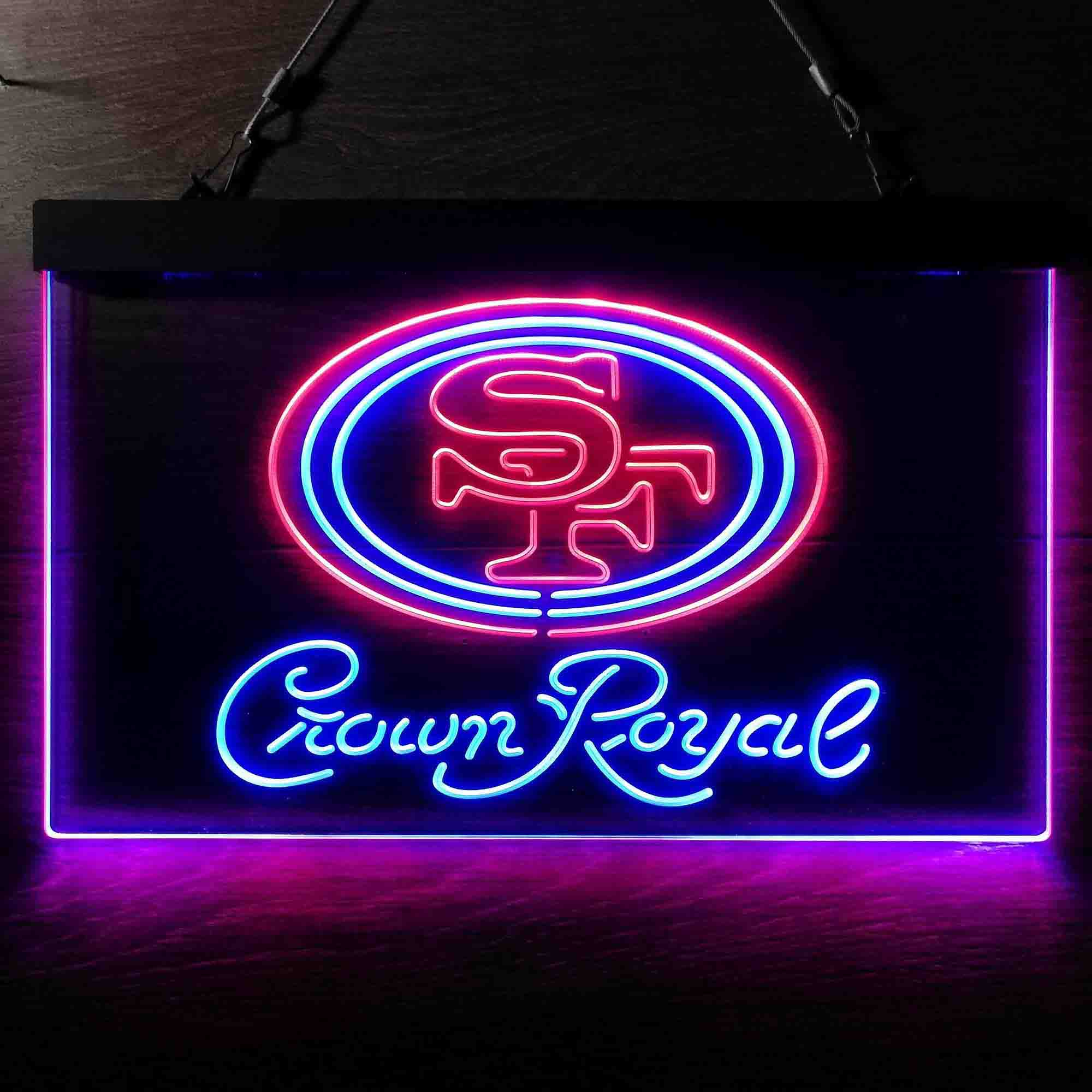 Crown Royal Bar San Francisco 49ers Est. 1946 LED Neon Sign