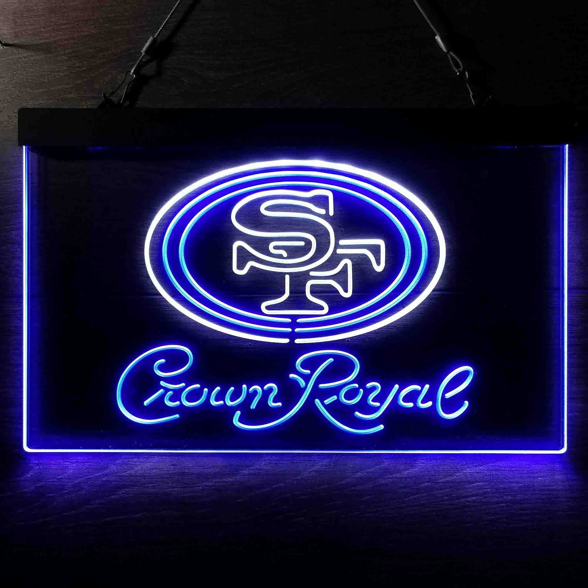 Crown Royal Bar San Francisco 49ers Est. 1946 LED Neon Sign