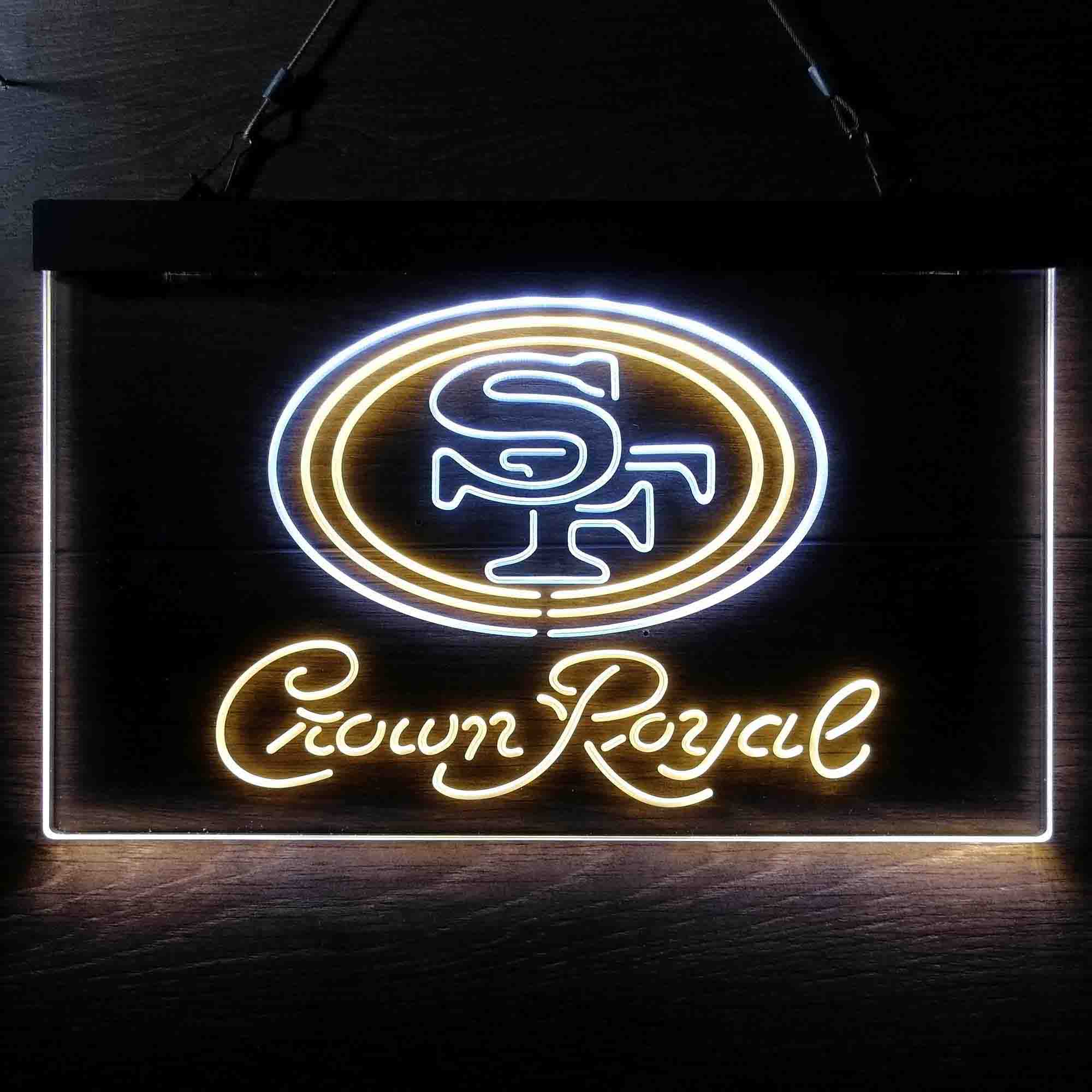 Crown Royal Bar San Francisco 49ers Est. 1946 LED Neon Sign