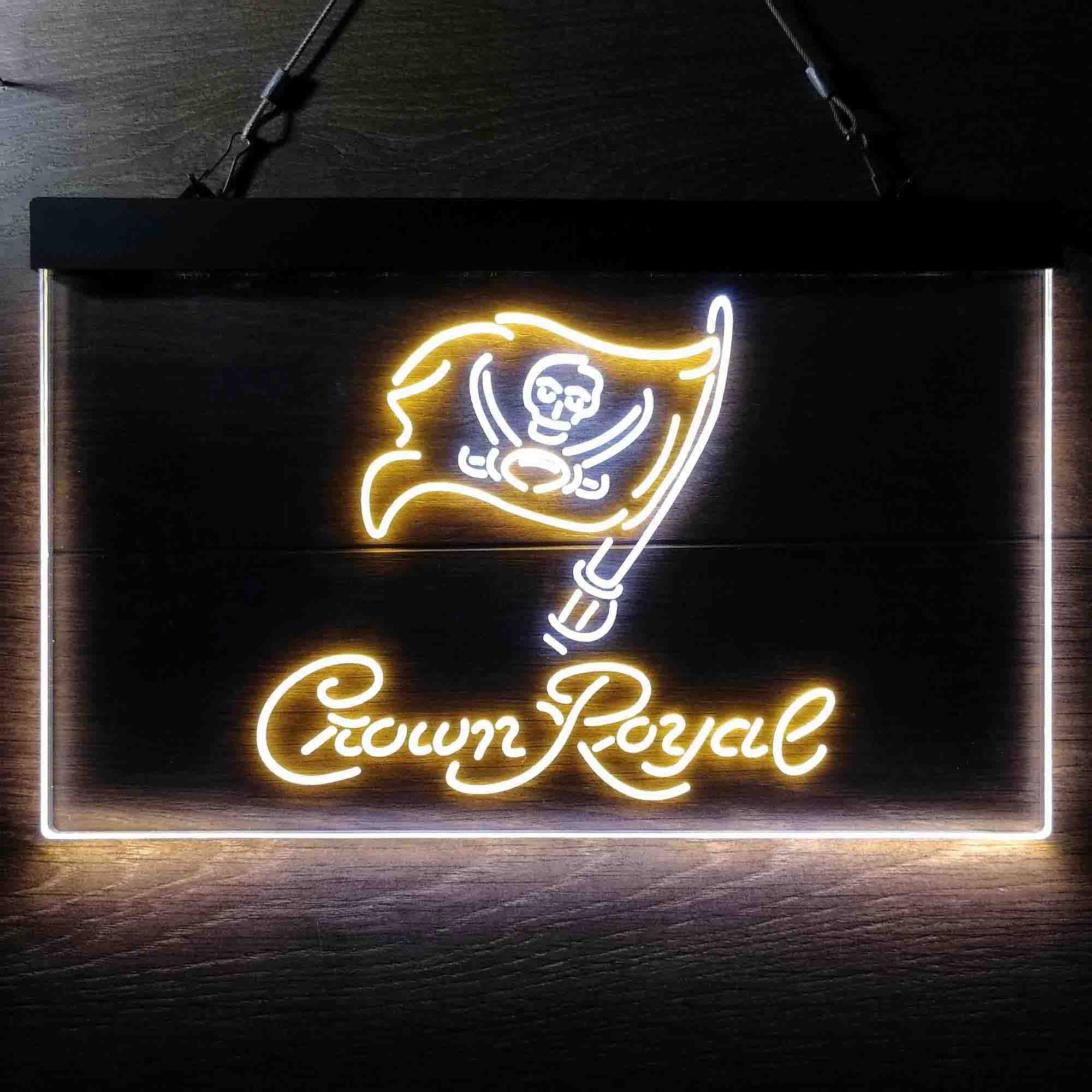 Crown Royal Tampas Bays Buccaneerss League Club LED Neon Sign