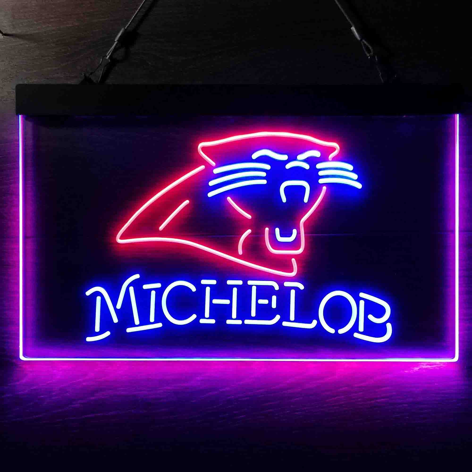 Michelob Bar Carolina Panthers Est. 1995 LED Neon Sign