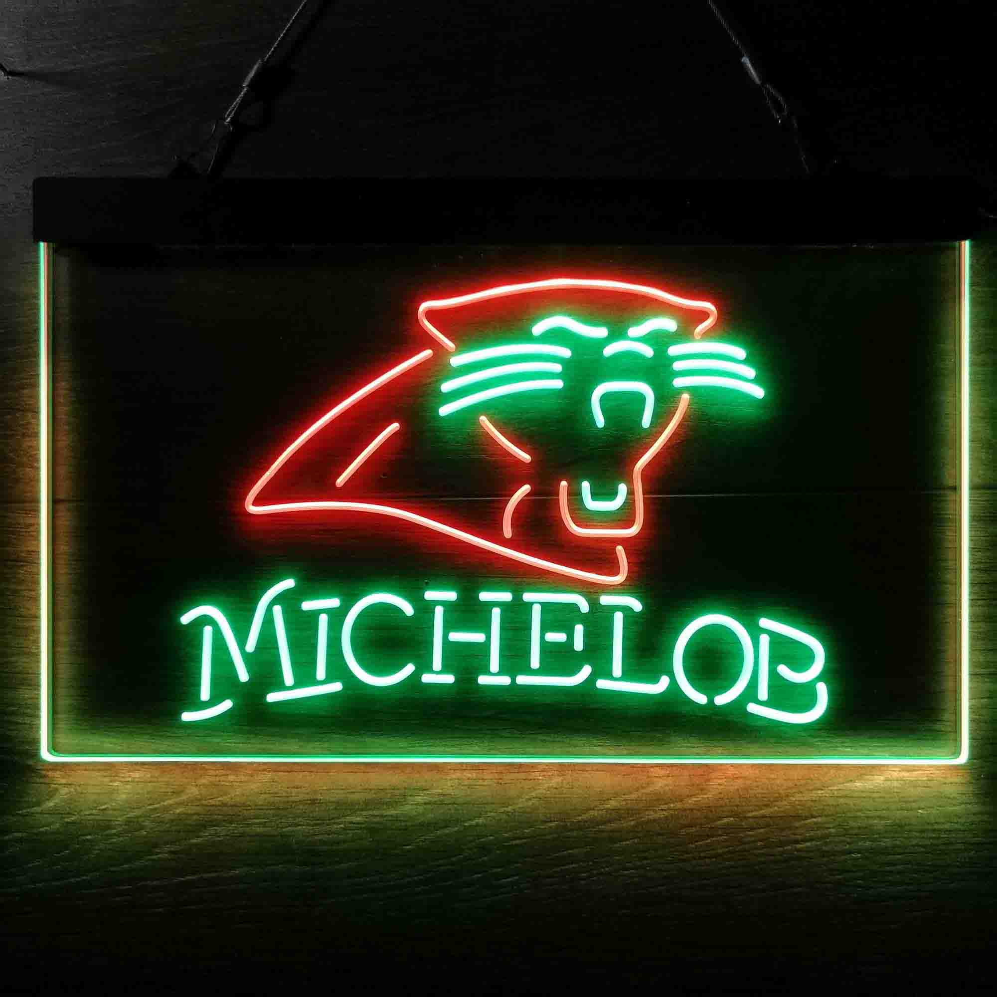 Michelob Bar Carolina Panthers Est. 1995 LED Neon Sign